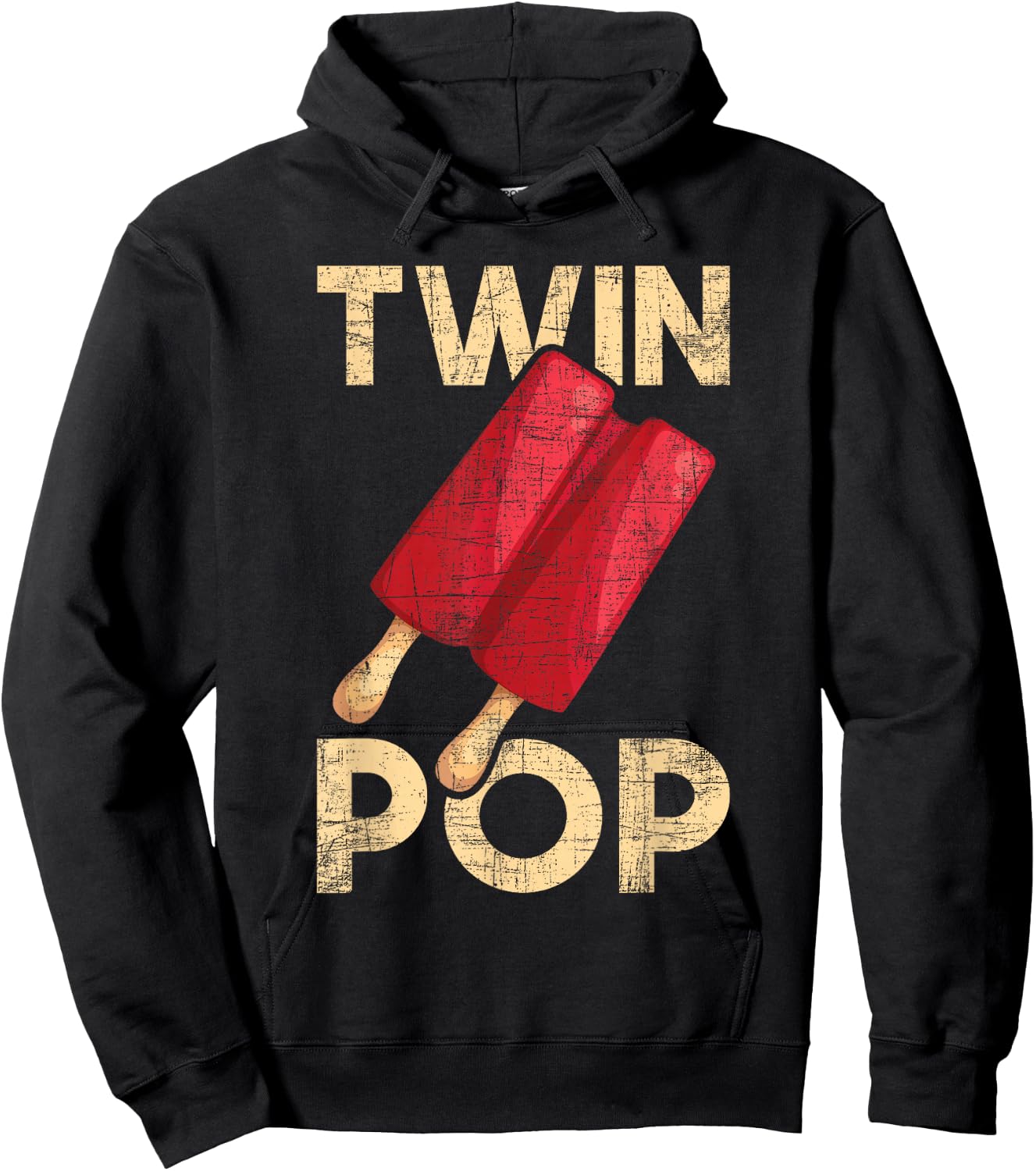 Twin Pop - Grandpa Granddad Of Twins Hoodie - Hoodie | Black