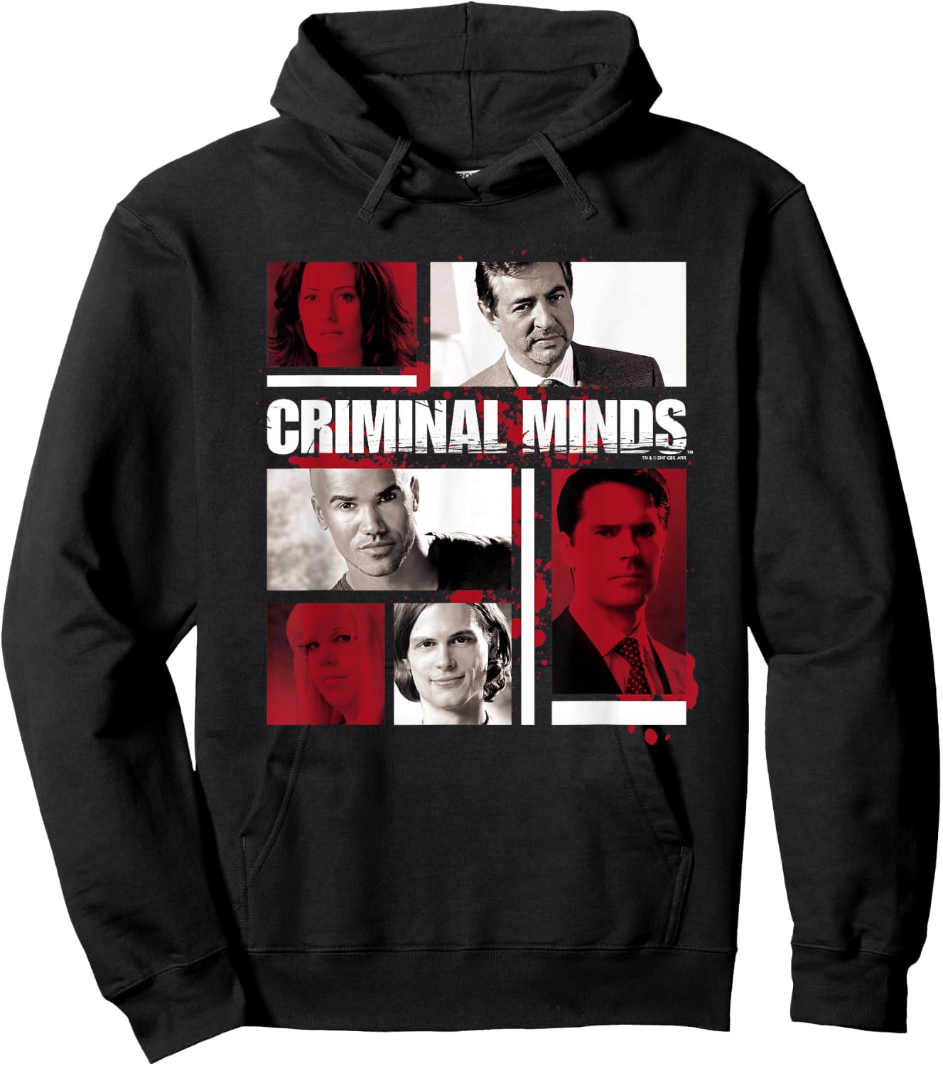 Criminal Minds Character Boxes Hoodie - Hoodie | Black