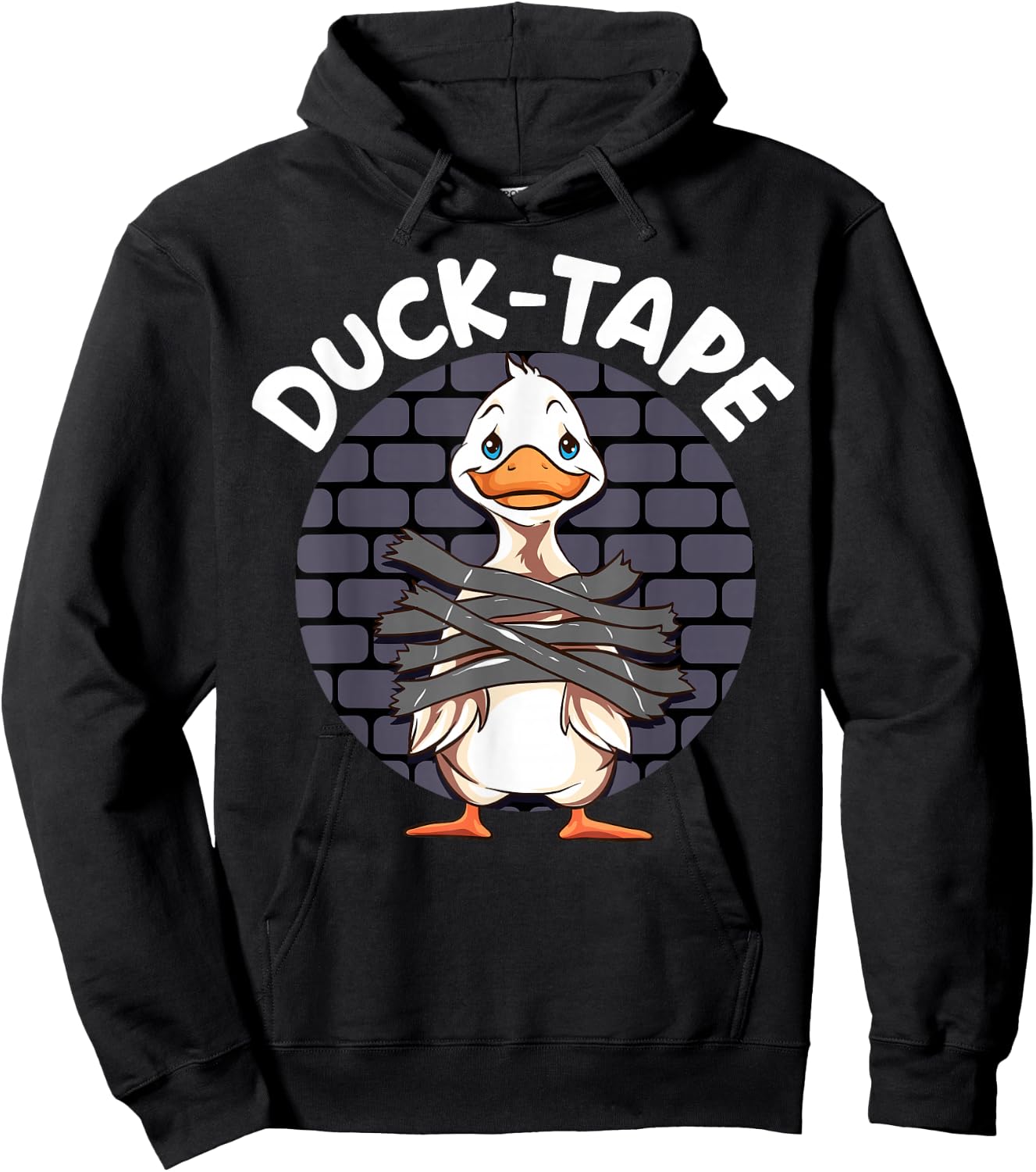 Funny Duck Tape Duct-Taped Repairman Engineering gift Hoodie - Hoodie | Black