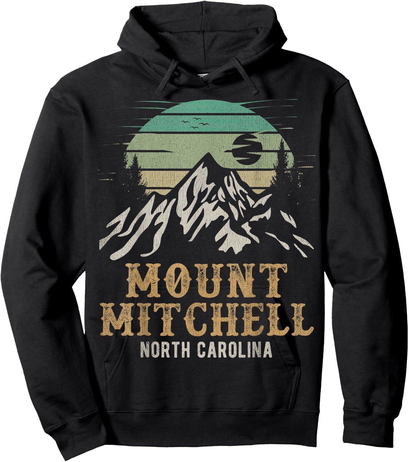 Mount Mitchell State Park Merchandise Hiking Mount Mitchell Hoodie - Hoodie | Black