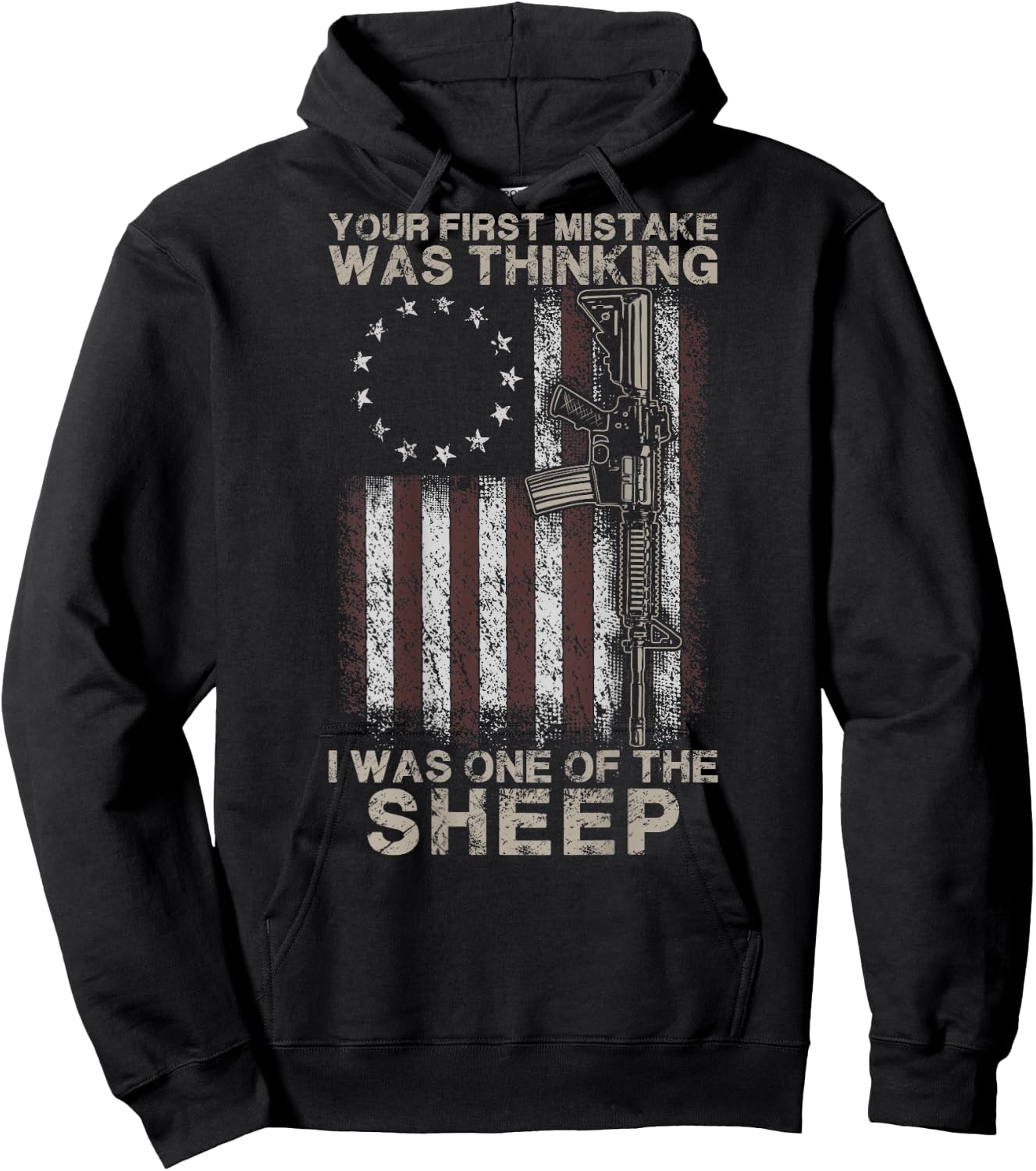 Your First Mistake Was Thinking I Was A Sheep (on back) Hoodie - Hoodie | Black