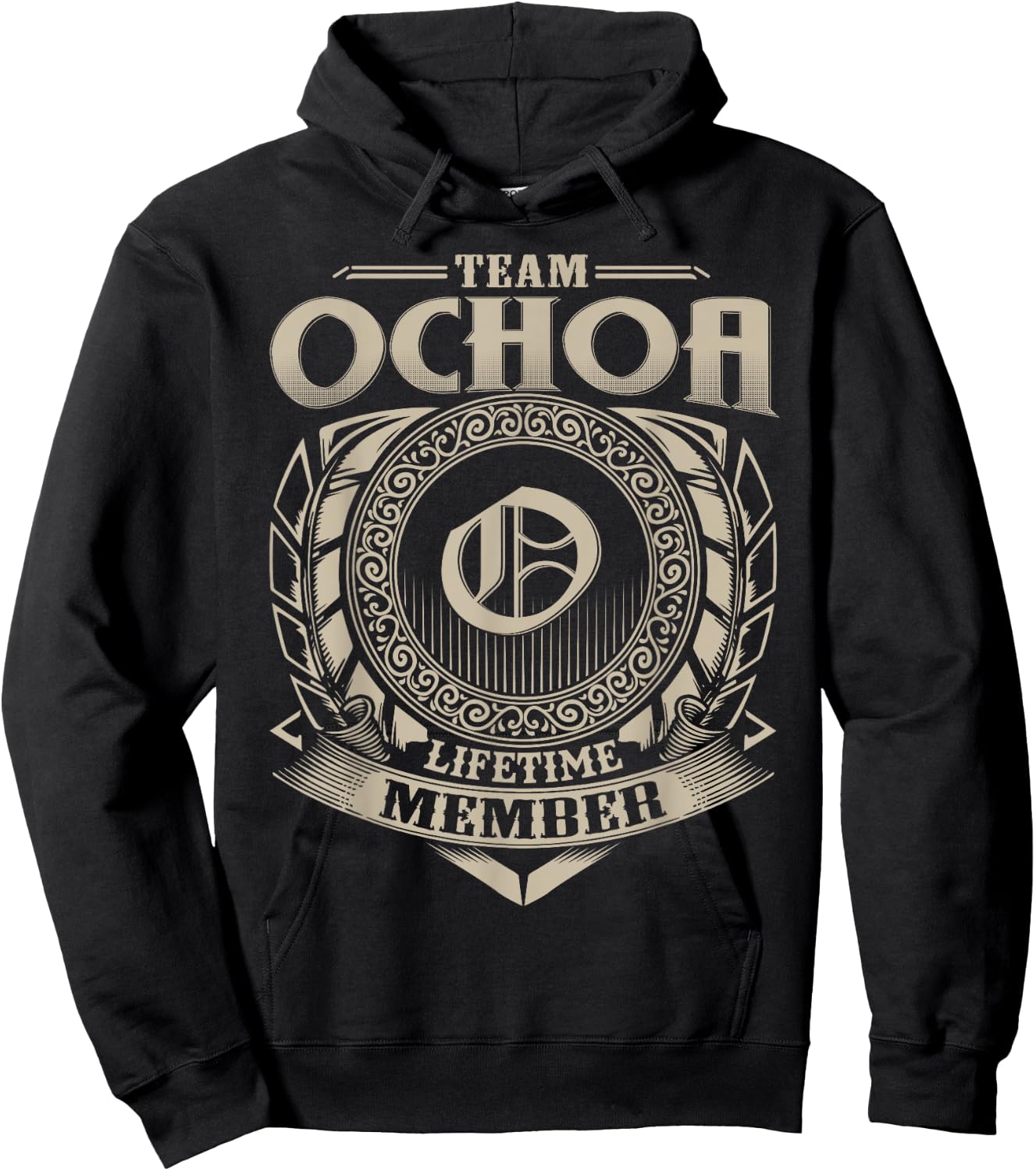 Team OCHOA Lifetime Member Vintage OCHOA Family Hoodie - Hoodie | Black