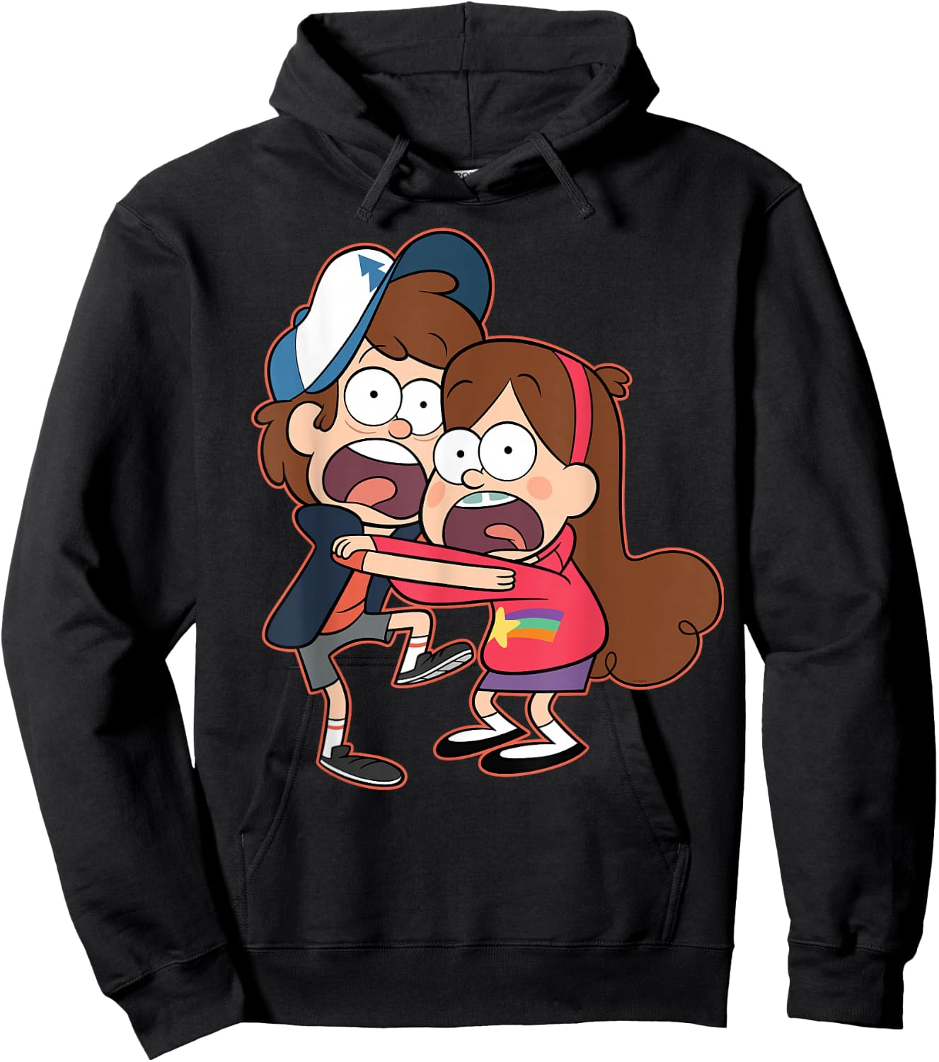 Disney Gravity Falls Dipper and Mabel Pines Hoodie - Hoodie | Black