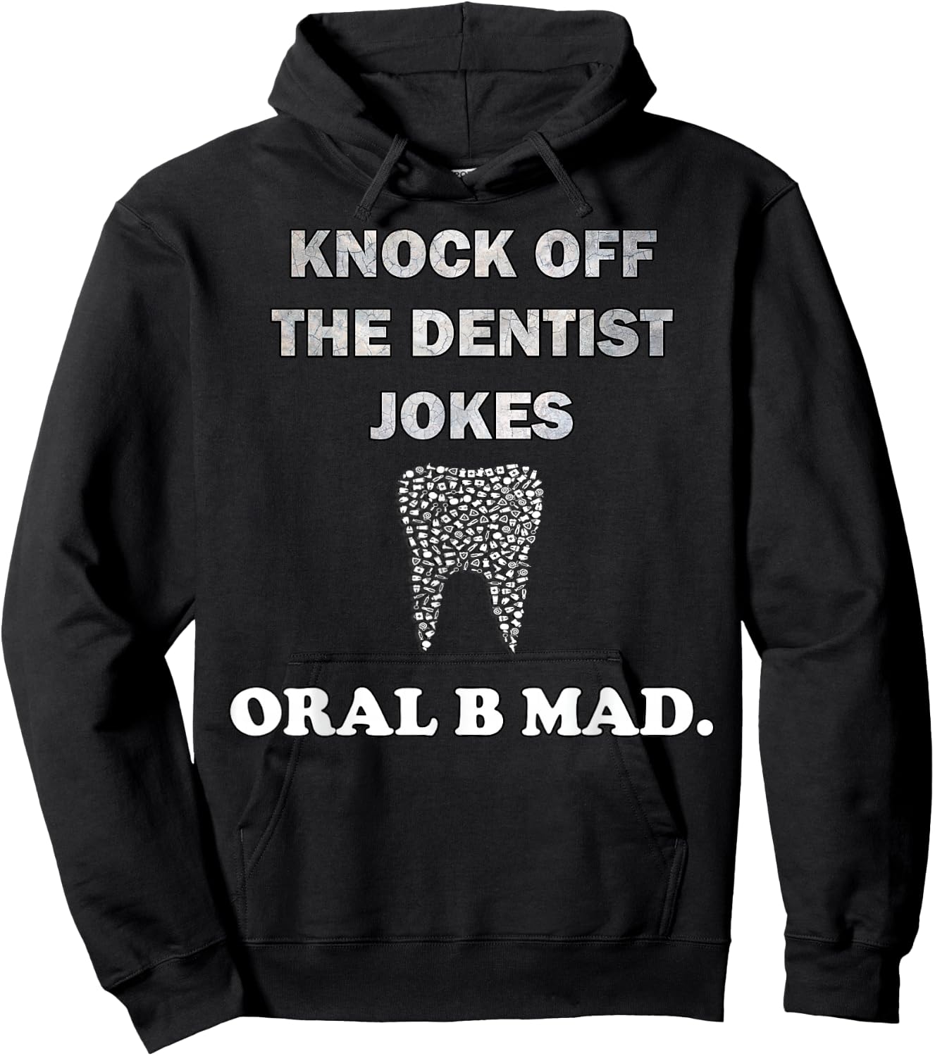 DDS Funny Dental Humor Dentist Hoodie - Hoodie | Black