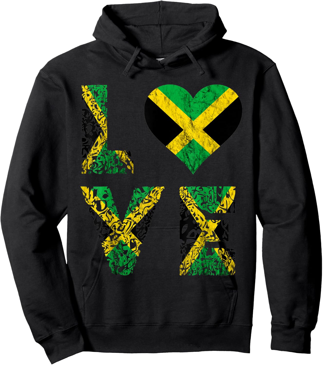 Jamaica Love Jamaican Caribbean Pride Jamaican Roots Hoodie - Hoodie | Black