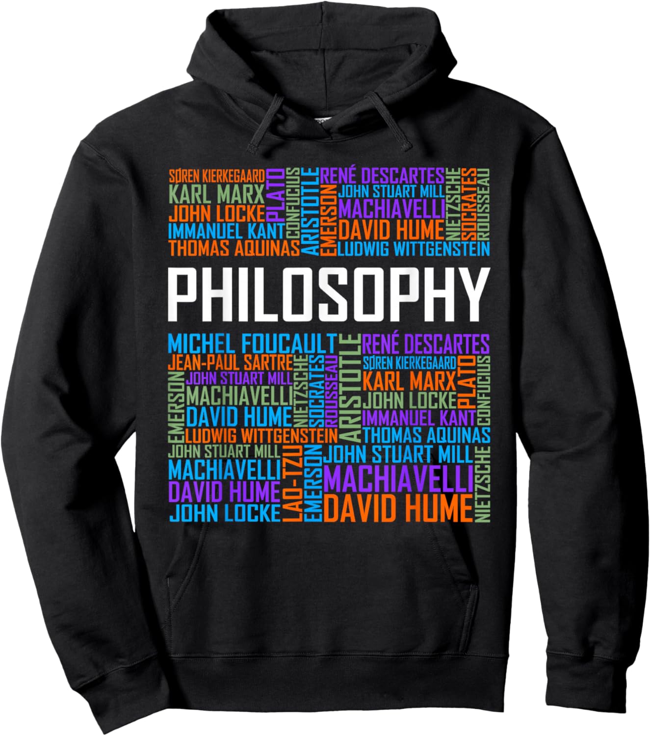 Philosophy Words Lover Gift Philosopher Hoodie - Hoodie | Black