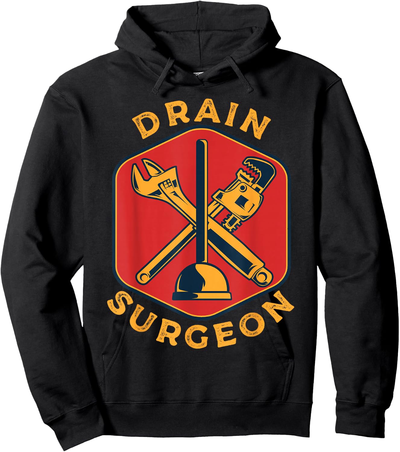 Funny Plumbing Gag Quotes Plumber Pipefitter Handyman Hoodie - Hoodie | Black
