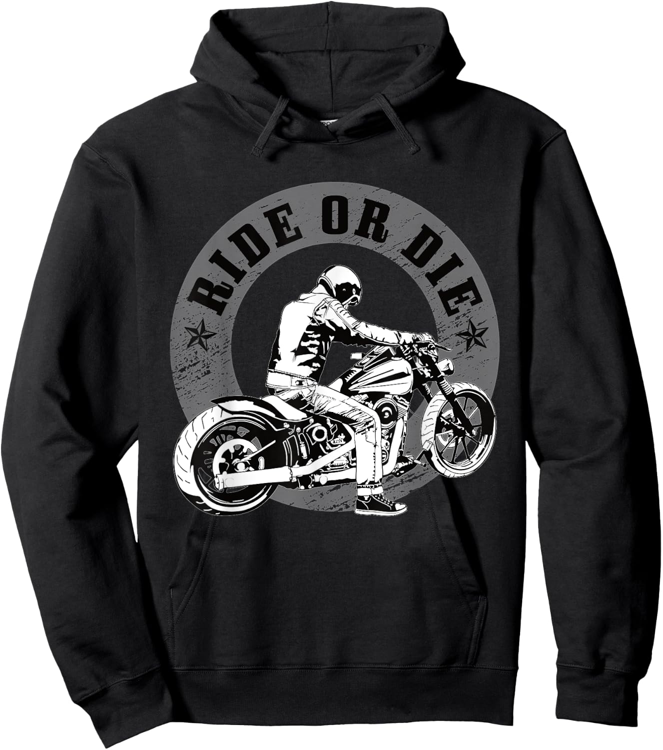 Ride or Die Motorcycle Hoodie - Hoodie | Black
