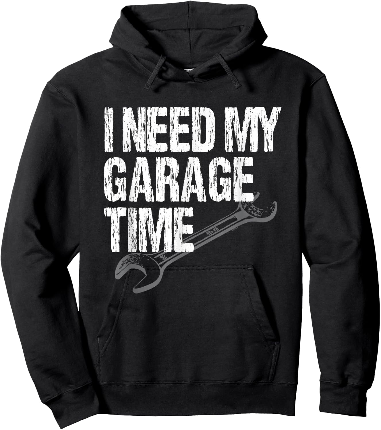 I Need My Garage Time - Funny Car Guy Hoodie - Hoodie | Black