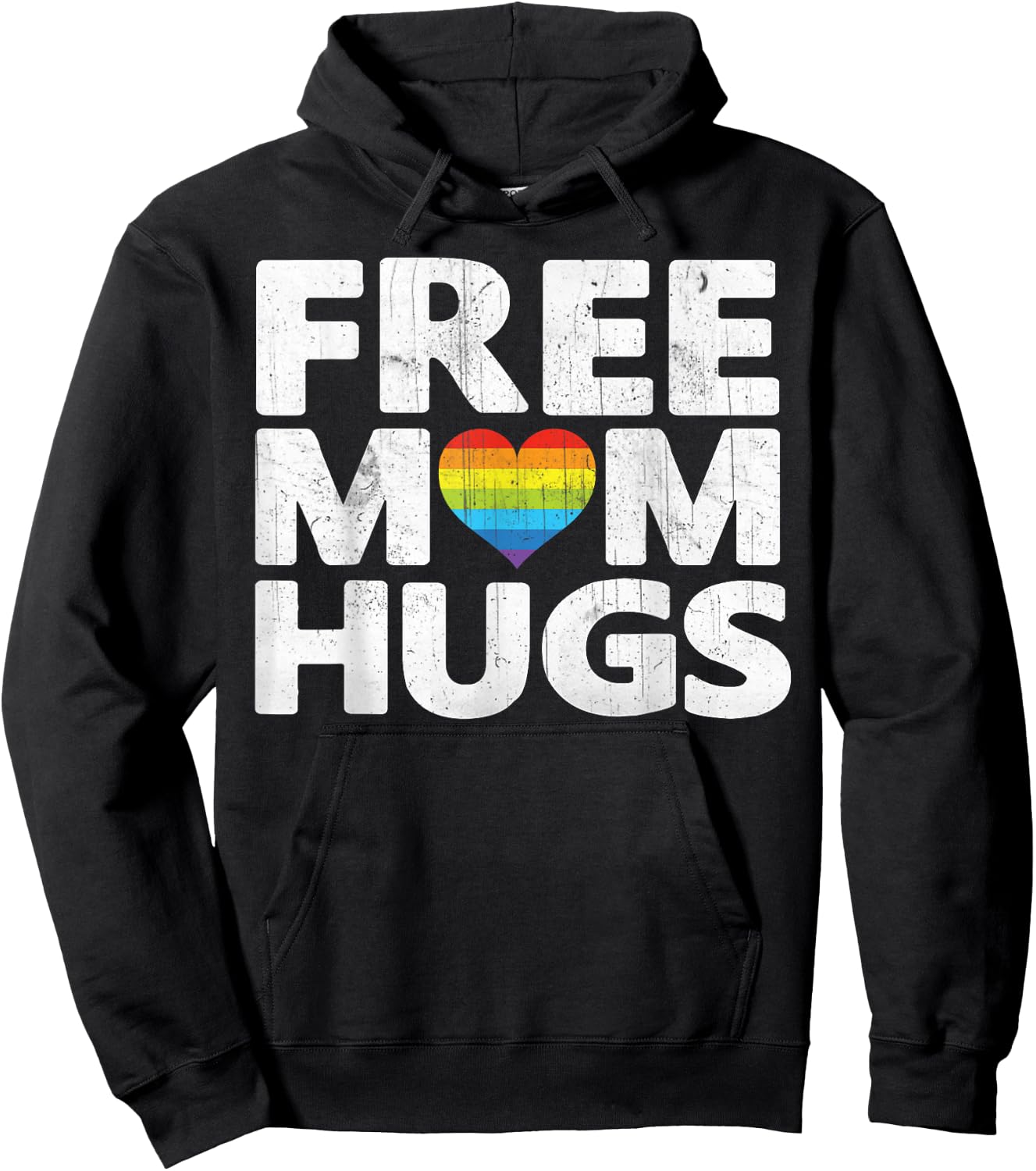 Free Mom Hugs , Free Mom Hugs Rainbow Gay Pride Hoodie - Hoodie | Black