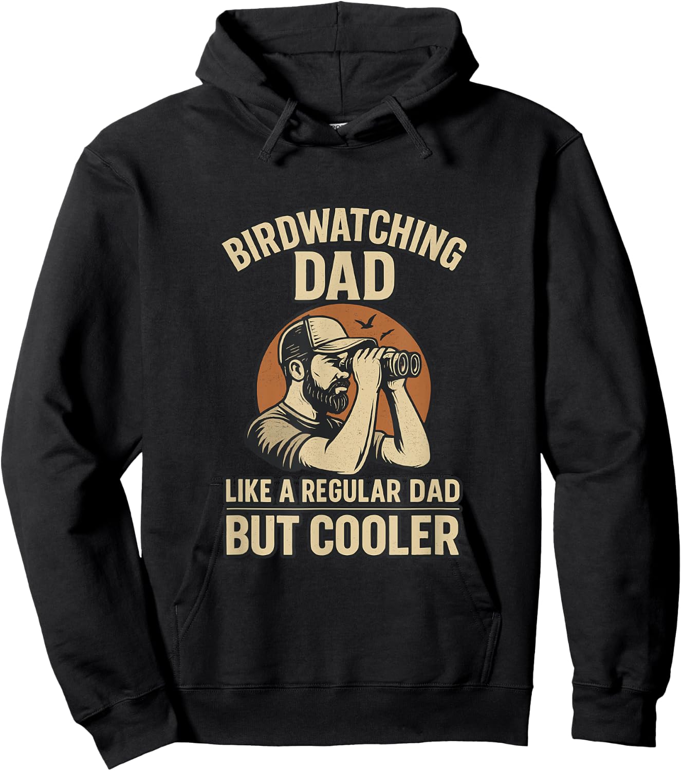 Bird Watching Dad Ornithologist Bird Lover Daddy Fathers Day Hoodie - Hoodie | Black