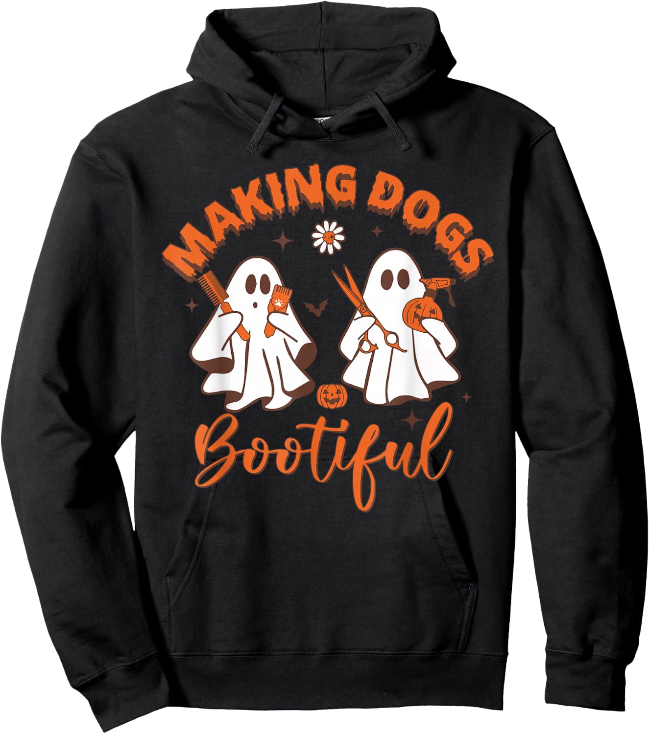 Making Dogs Bootiful Funny Dog Groomer Halloween Hoodie - Hoodie | Black