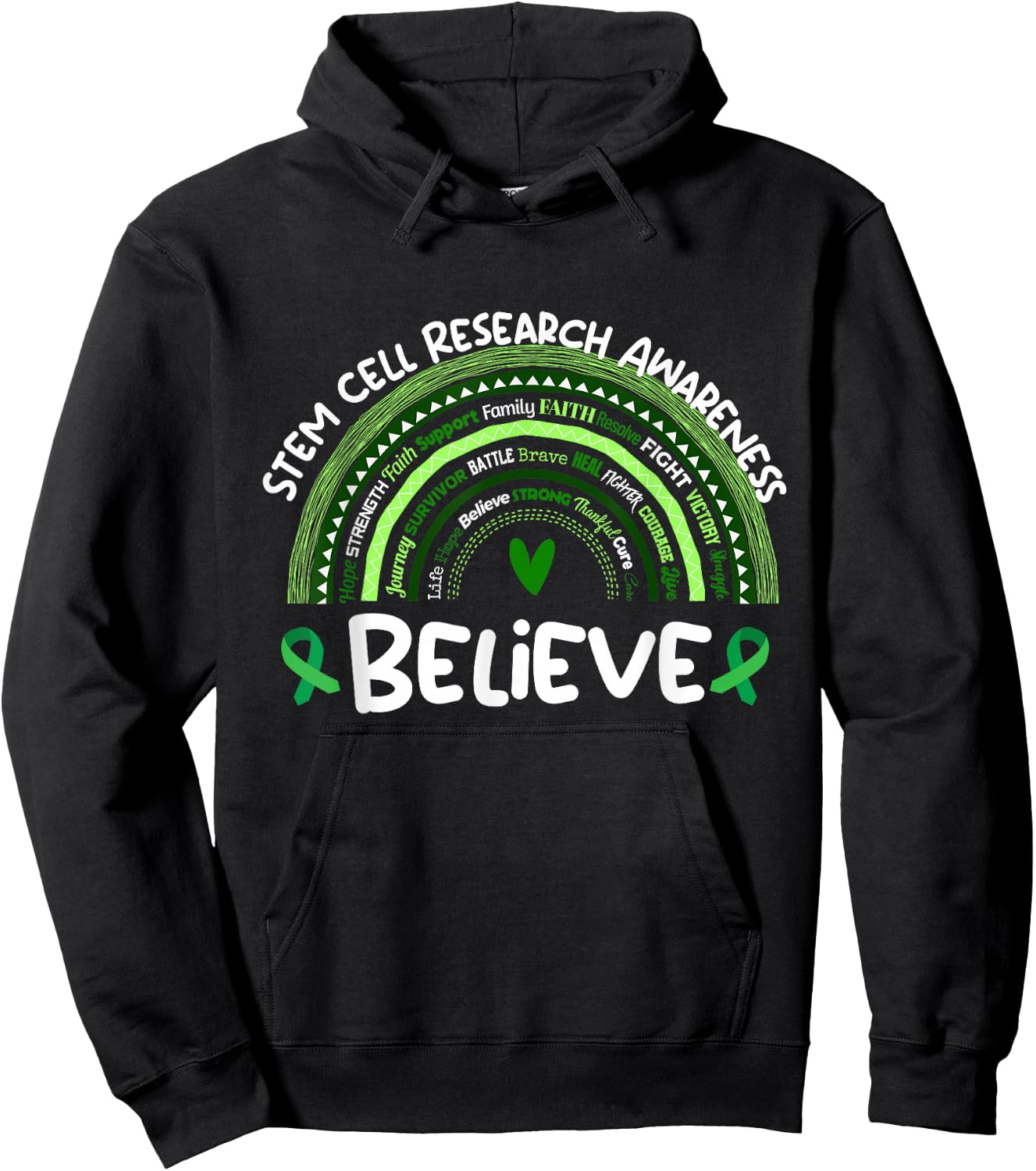 Believe | Stem Cell Research Awareness Month Hoodie - Hoodie | Black