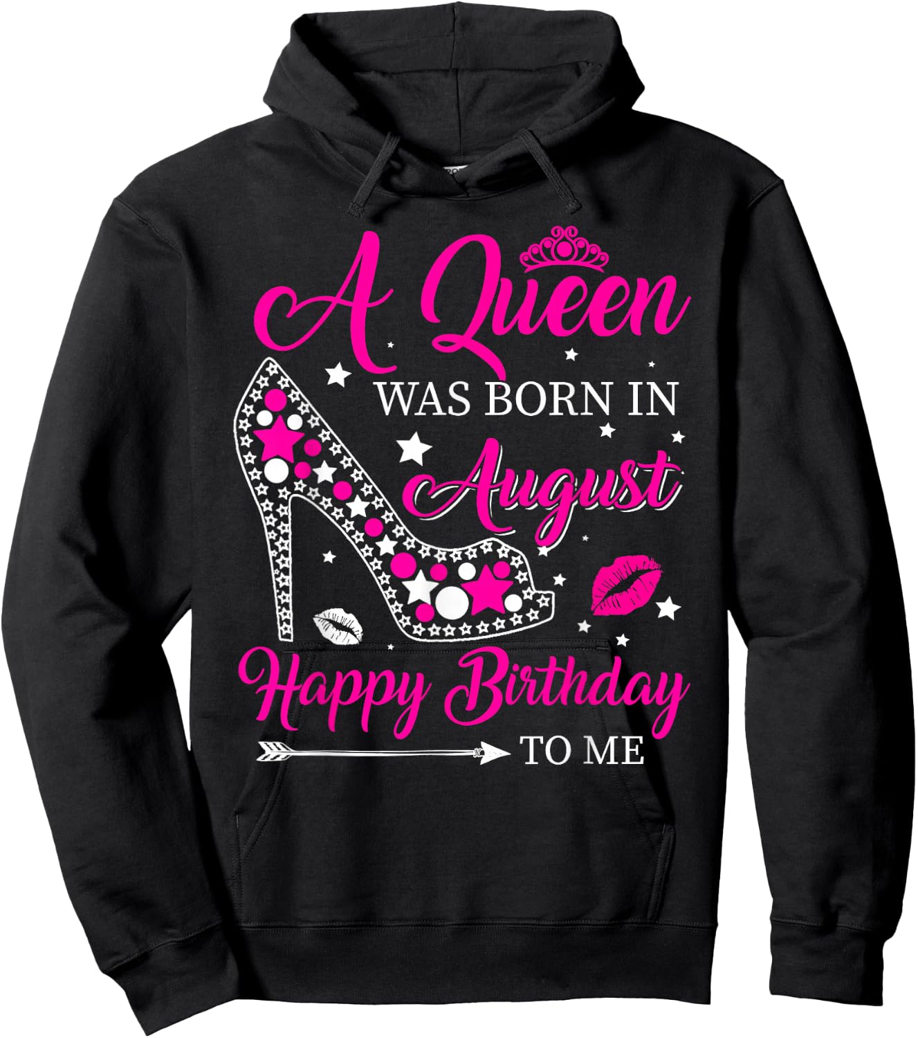 Women Born In August Birthday - Queen Was Born In August Hoodie - Hoodie | Black