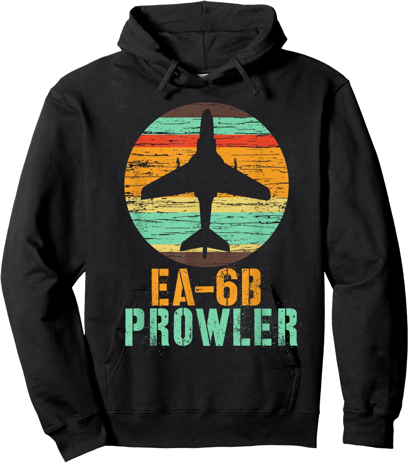 Vintage EA-6B Prowler Military Aircraft Shirt Hoodie - Hoodie | Black