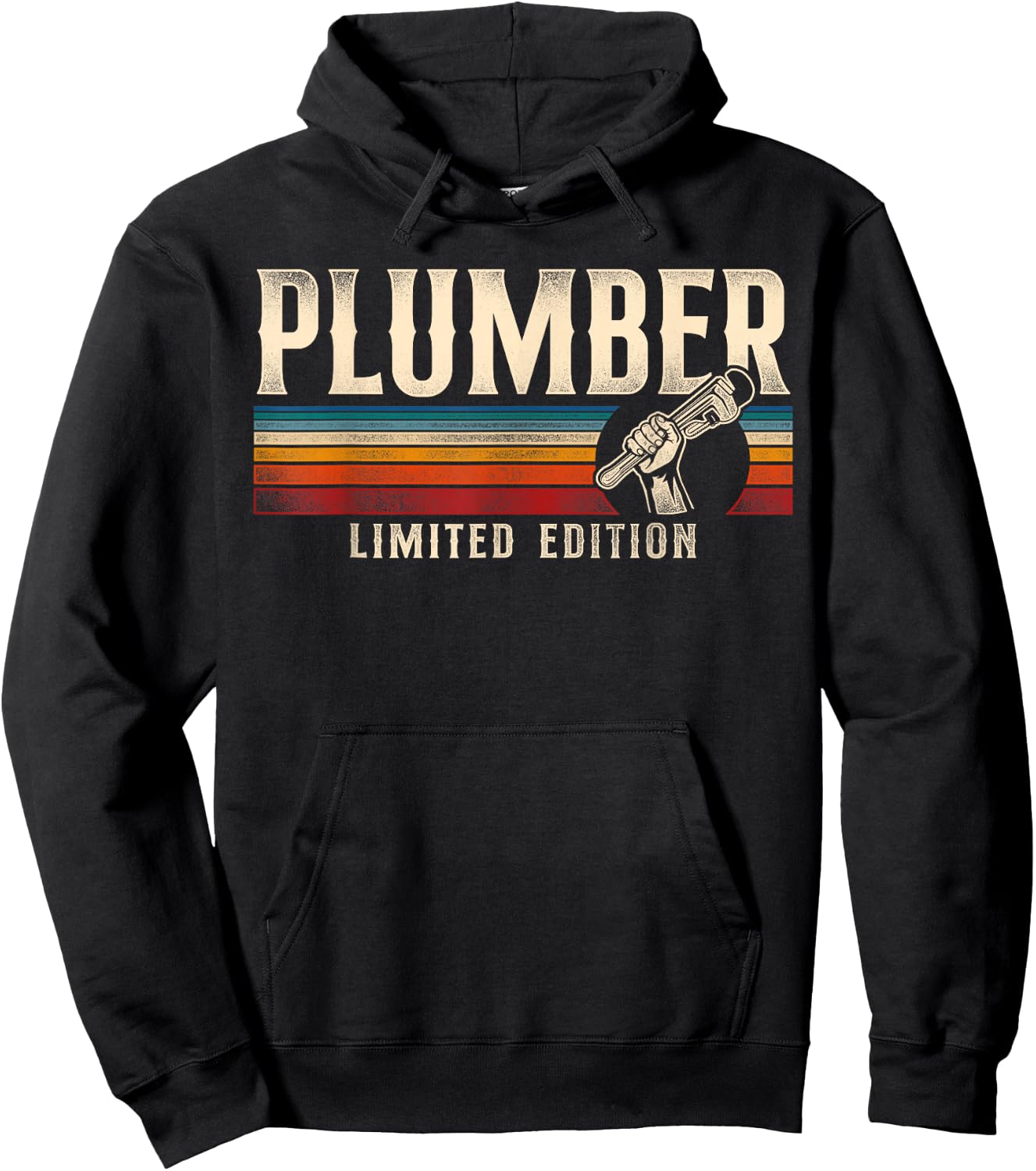 Plumbing Plumber Vintage Retro Plumber Limited Edition Hoodie - Hoodie | Black