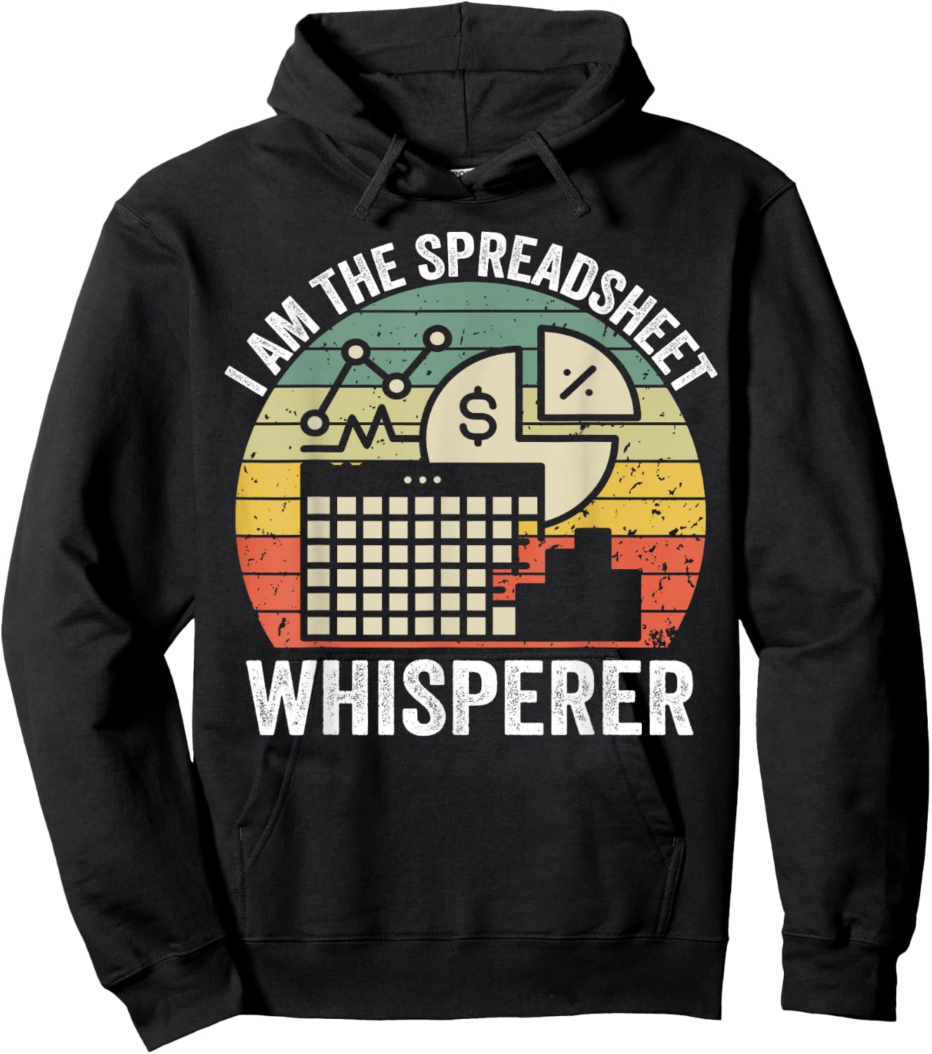 Spreadsheet Whisperer Funny Accountant Excel Spreadsheets Hoodie - Hoodie | Black