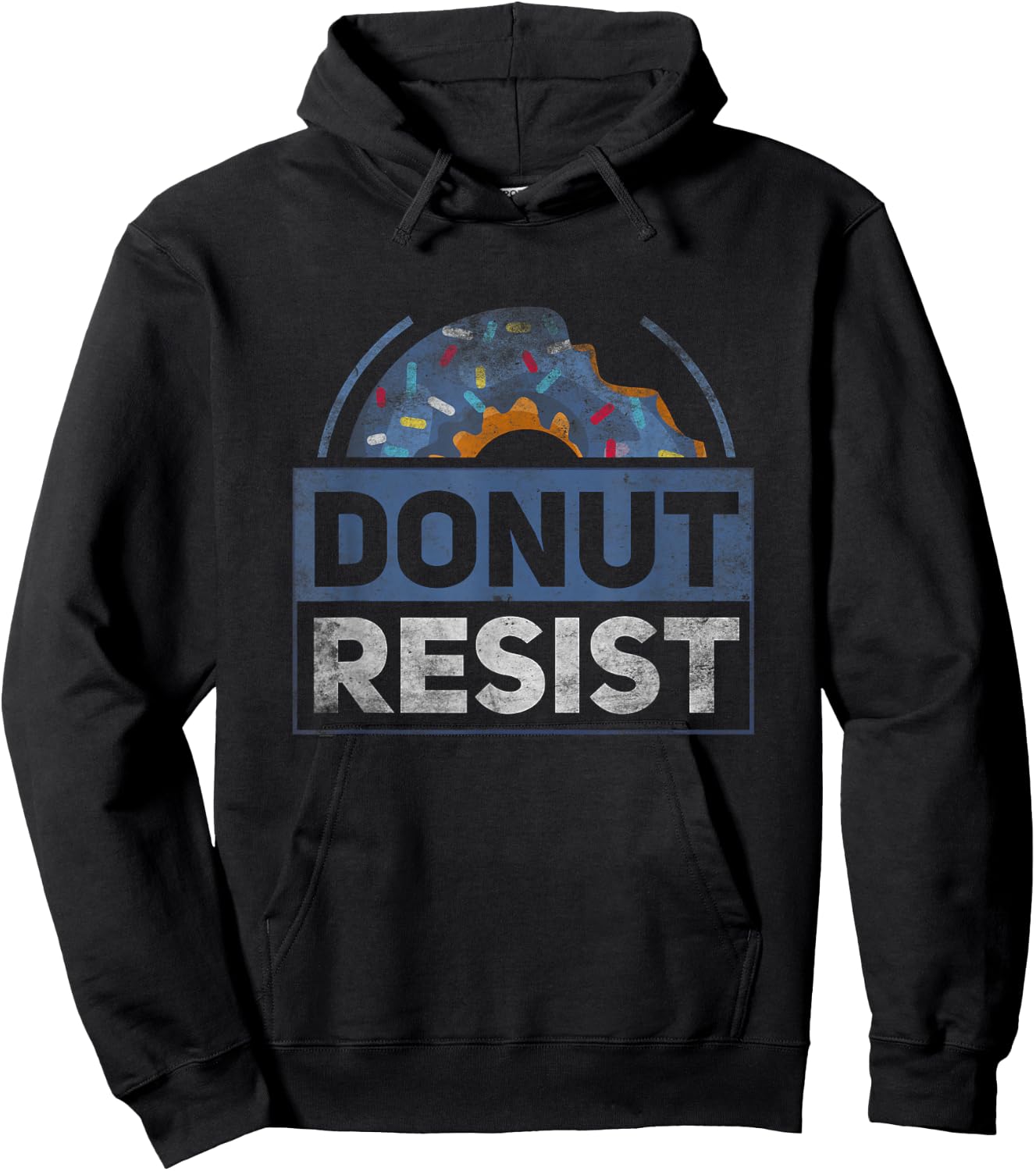 Police Officer Funny Sarcasm by POFS Items Donut Resist Funny Joke American Police Hero Hoodie - Hoodie | Black