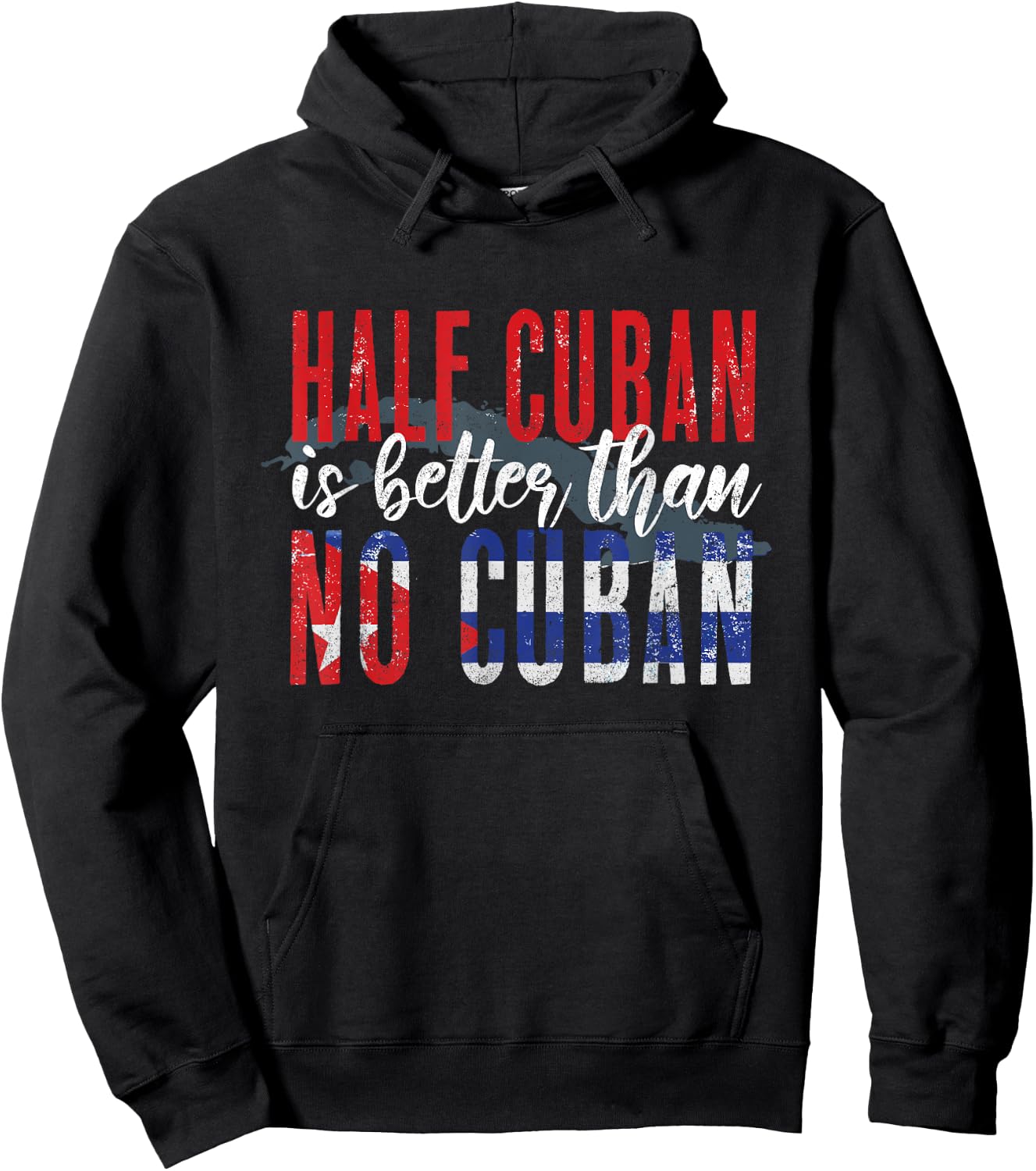 Funny Cuba Lover Graphic Men Kids Cuban Hoodie - Hoodie | Black