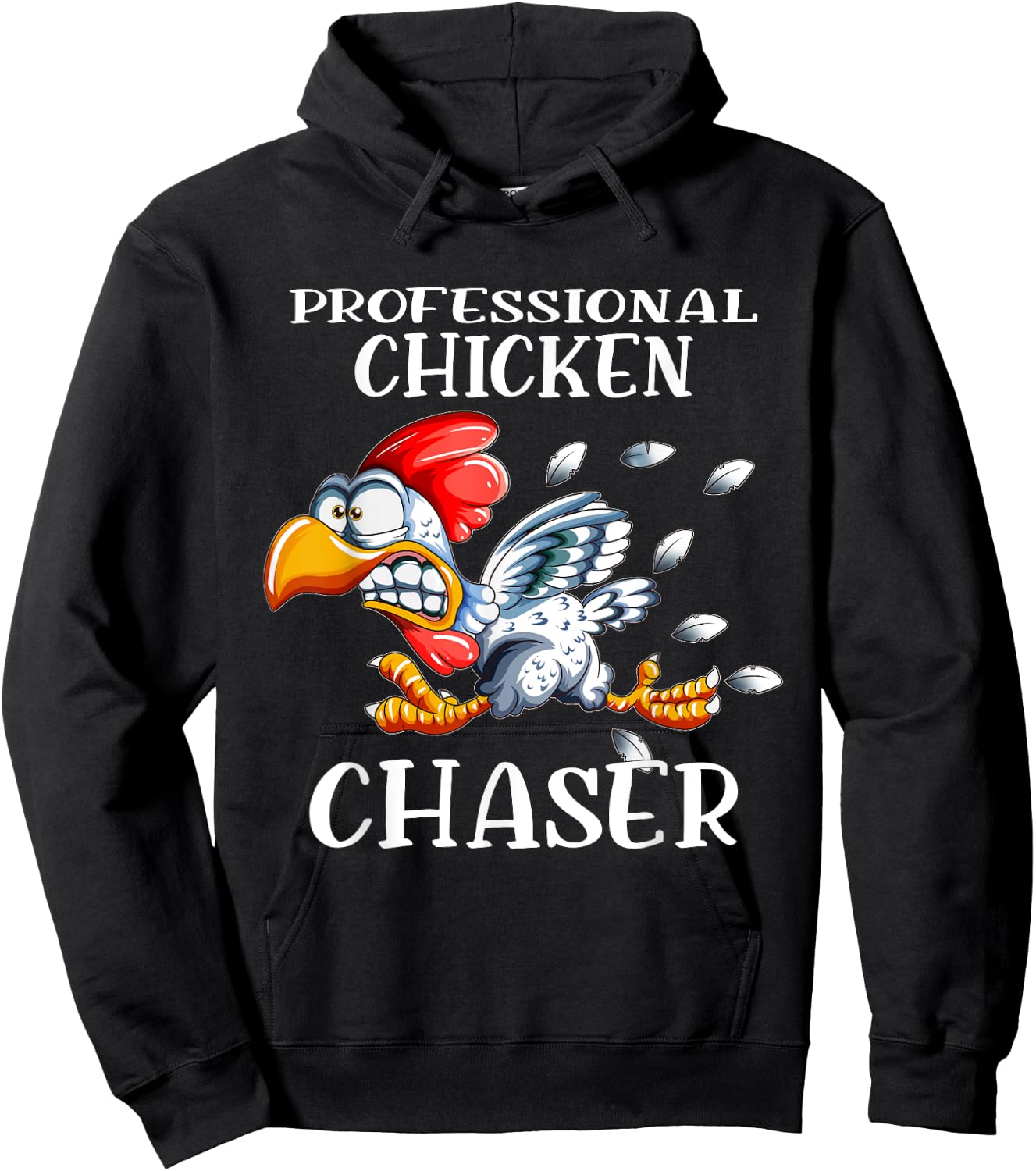 Chicken Professional Chicken Chaser Chickens Farm Farmers Hoodie - Hoodie | Black