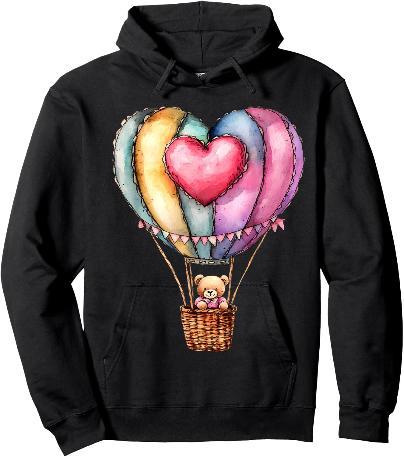 Hot Air Balloon Ride Festival Hot Air Ballooning Hoodie - Hoodie | Black