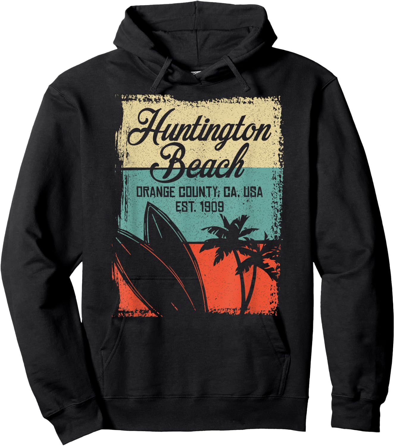 Cool Huntington Beach Surfing Competitions Men Women Girls Kids Hoodie - Hoodie | Black