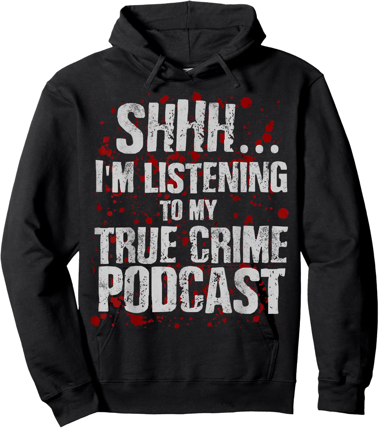 Funny Murderino Shirt Obsessed Junkie True Crime Podcast Hoodie - Hoodie | Black