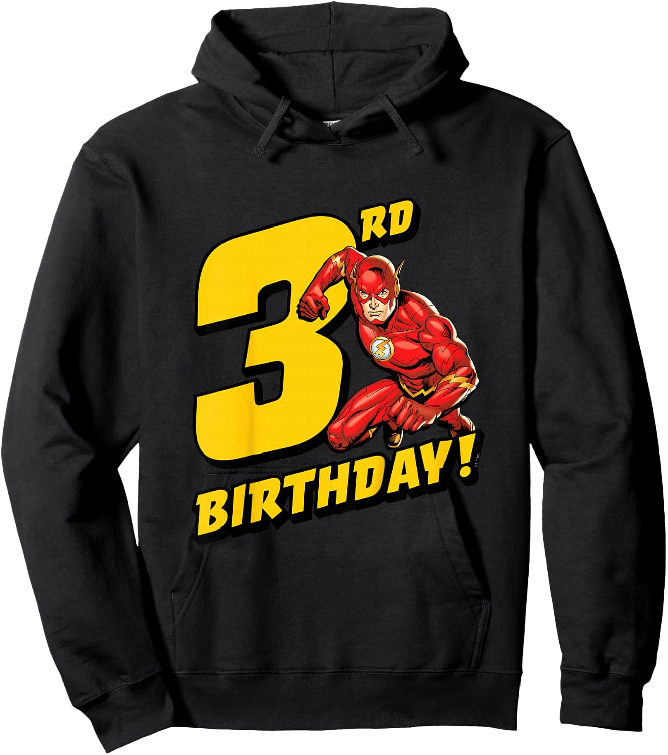 Kids The Flash 3rd Birthday Hoodie - Hoodie | Black