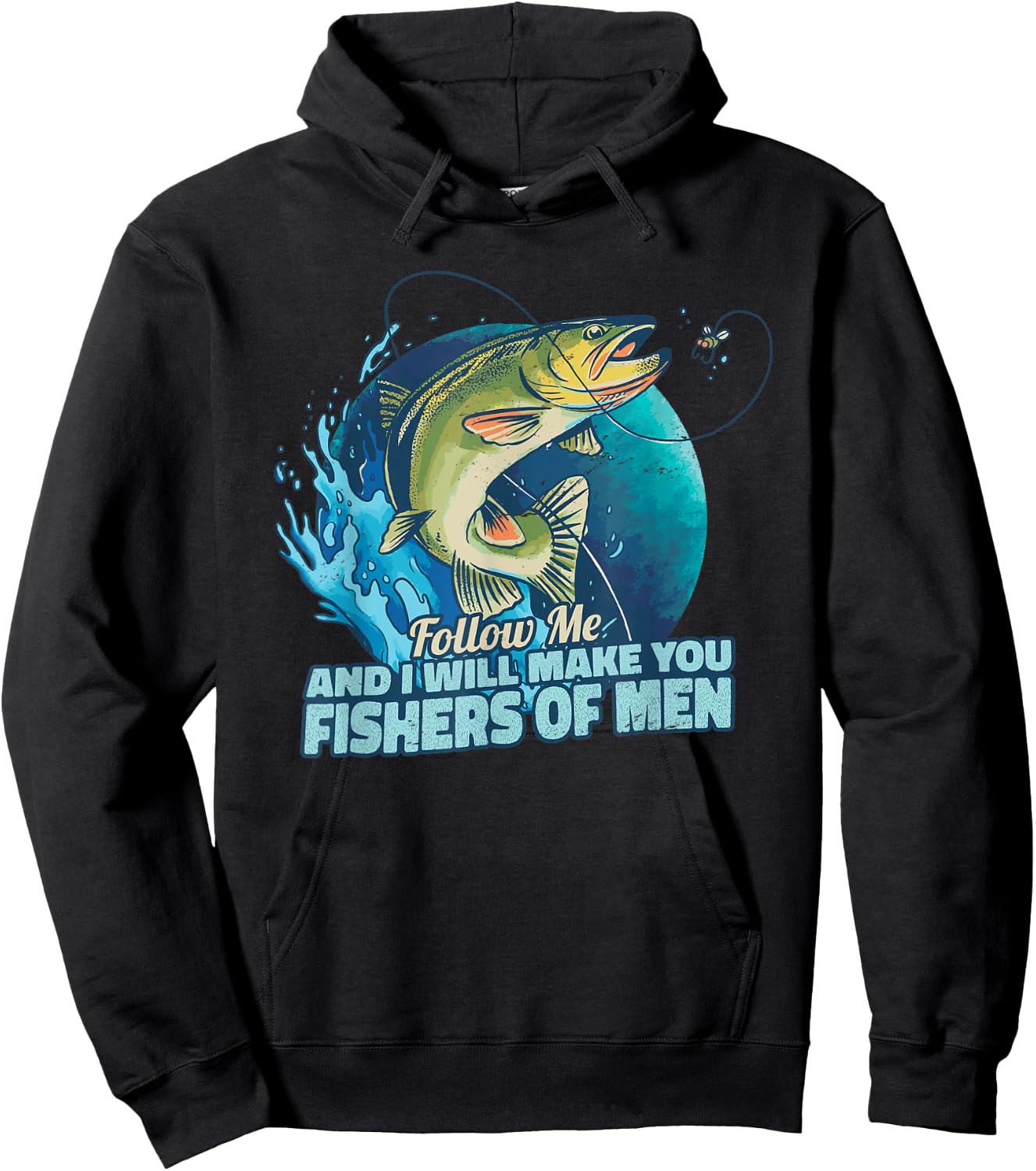 Follow me And I will make you a fishers of men for fishermen Hoodie - Hoodie | Black