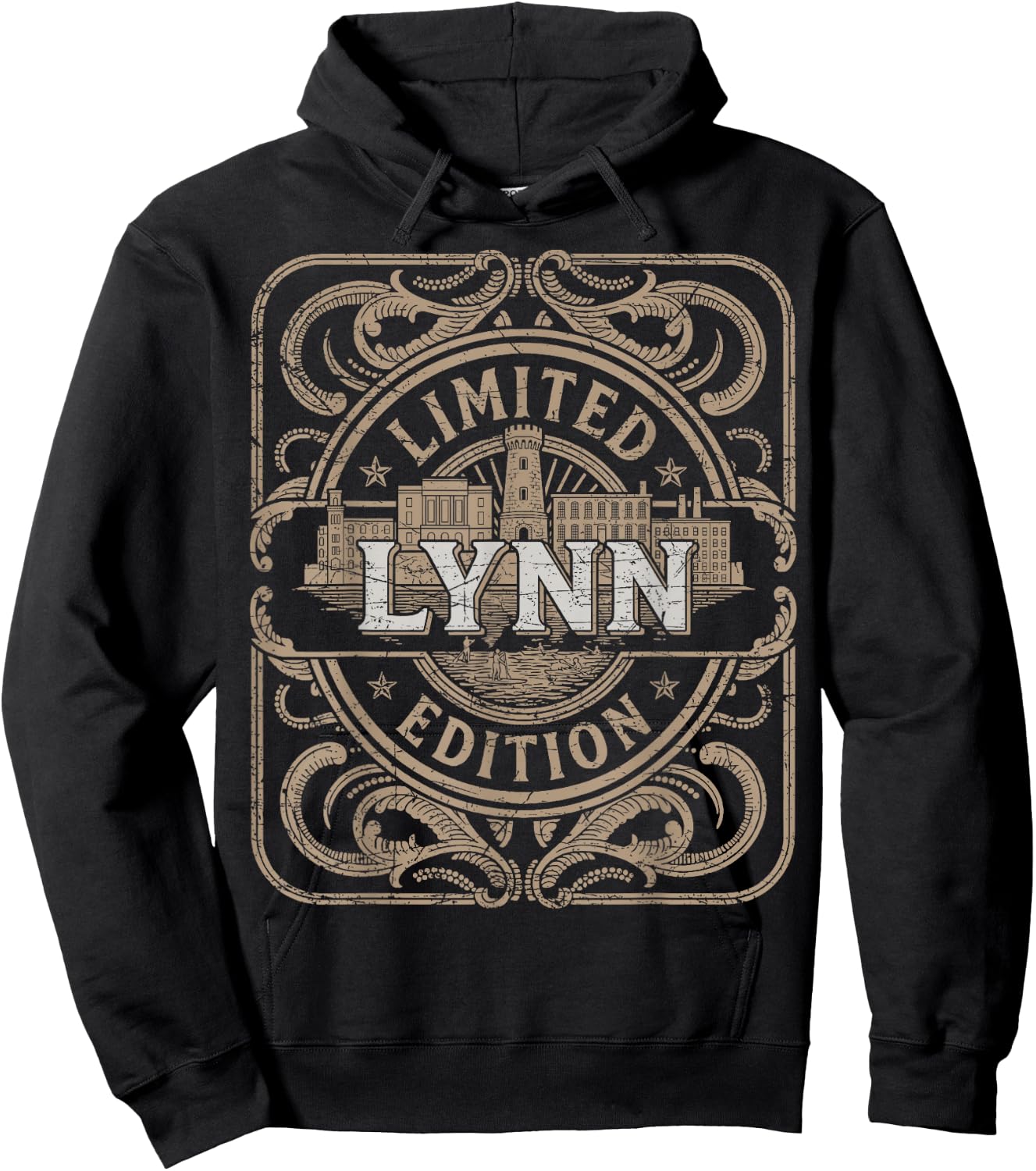Lynn Vintage Lynn Massachusetts Hoodie - Hoodie | Black