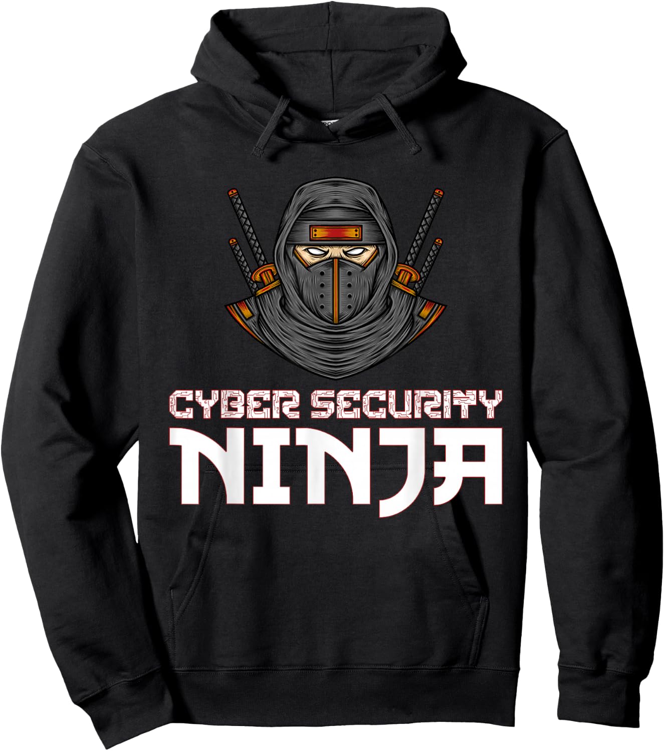 Cyber Security Ninja Computer Programmer Funny Humor Hoodie - Hoodie | Black