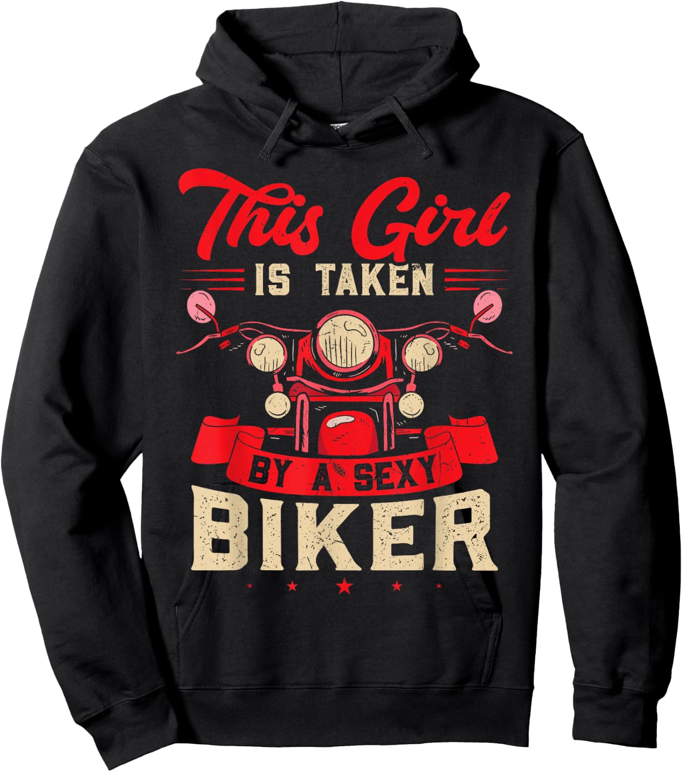 Sorry this Girl is taken by a sexy Biker Hoodie - Hoodie | Black