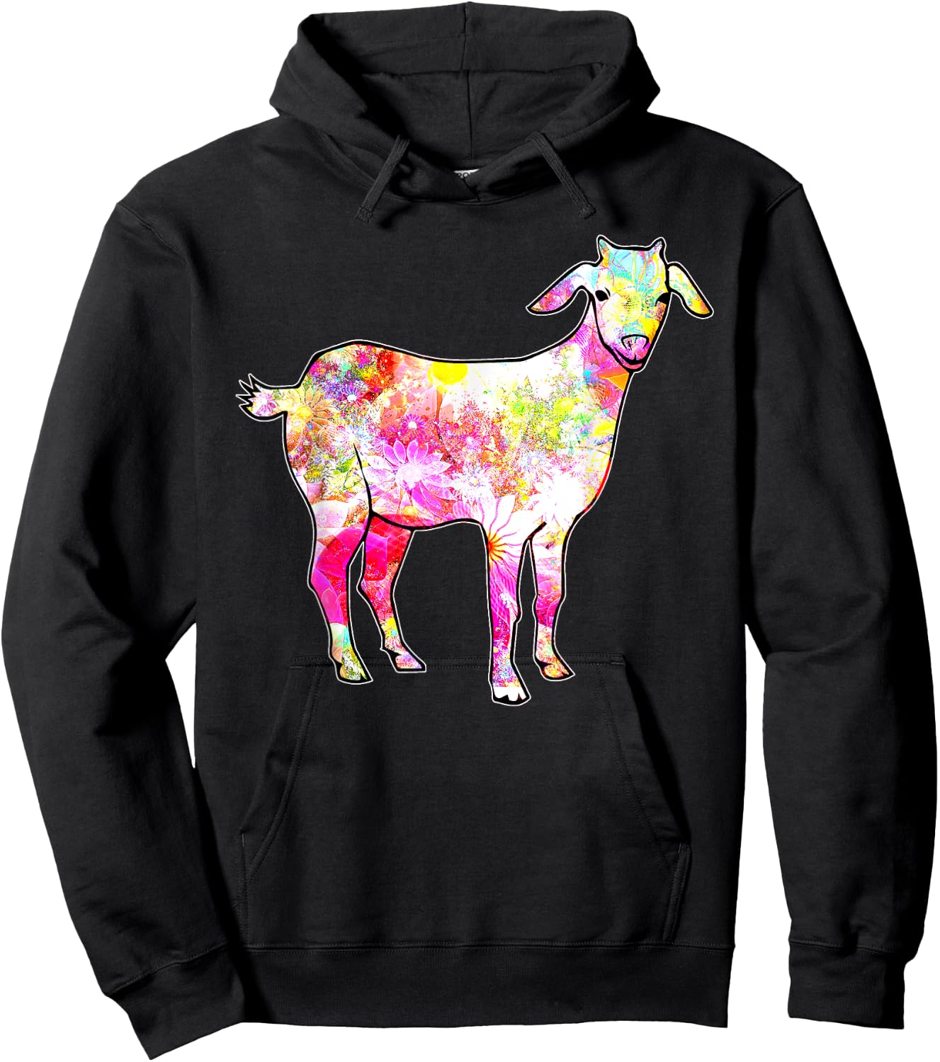 Just a Girl who Loves Goats Women Farmer Cute Goat Hoodie - Hoodie | Black