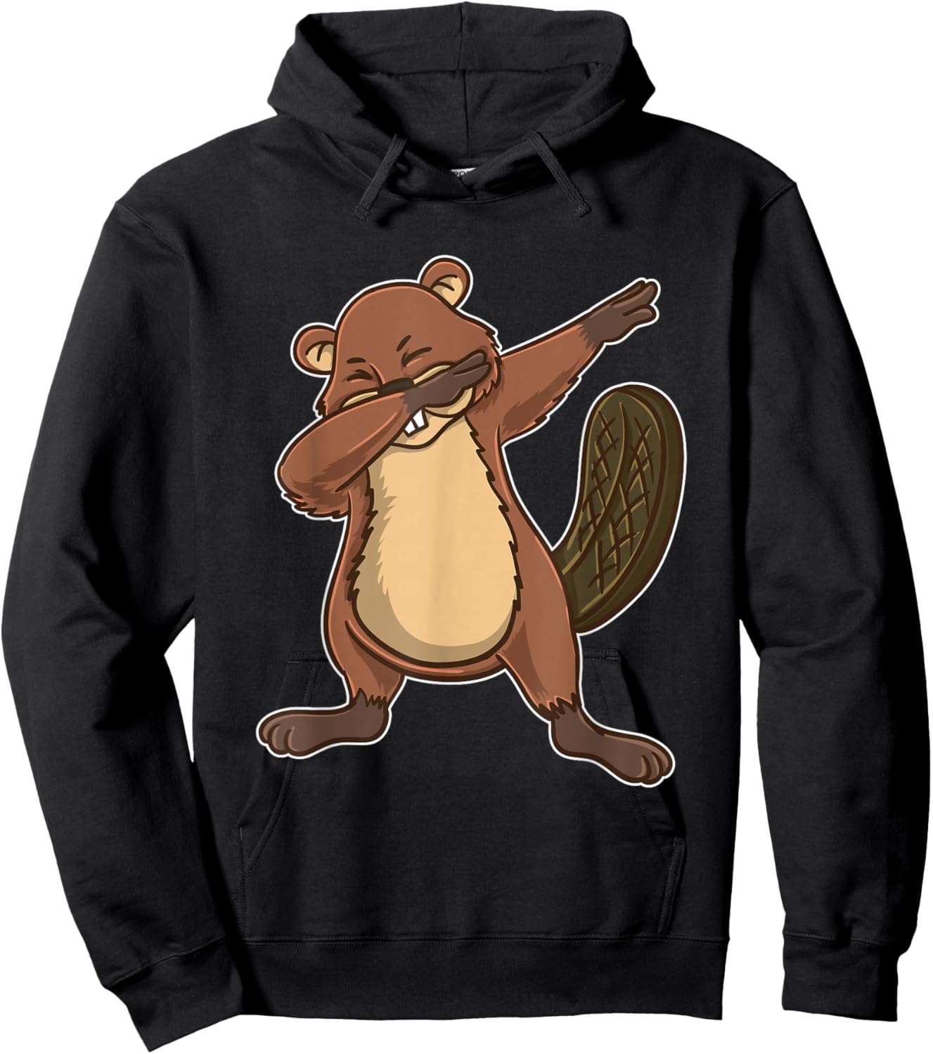 Dabbing Beaver Hoodie - Hoodie | Black