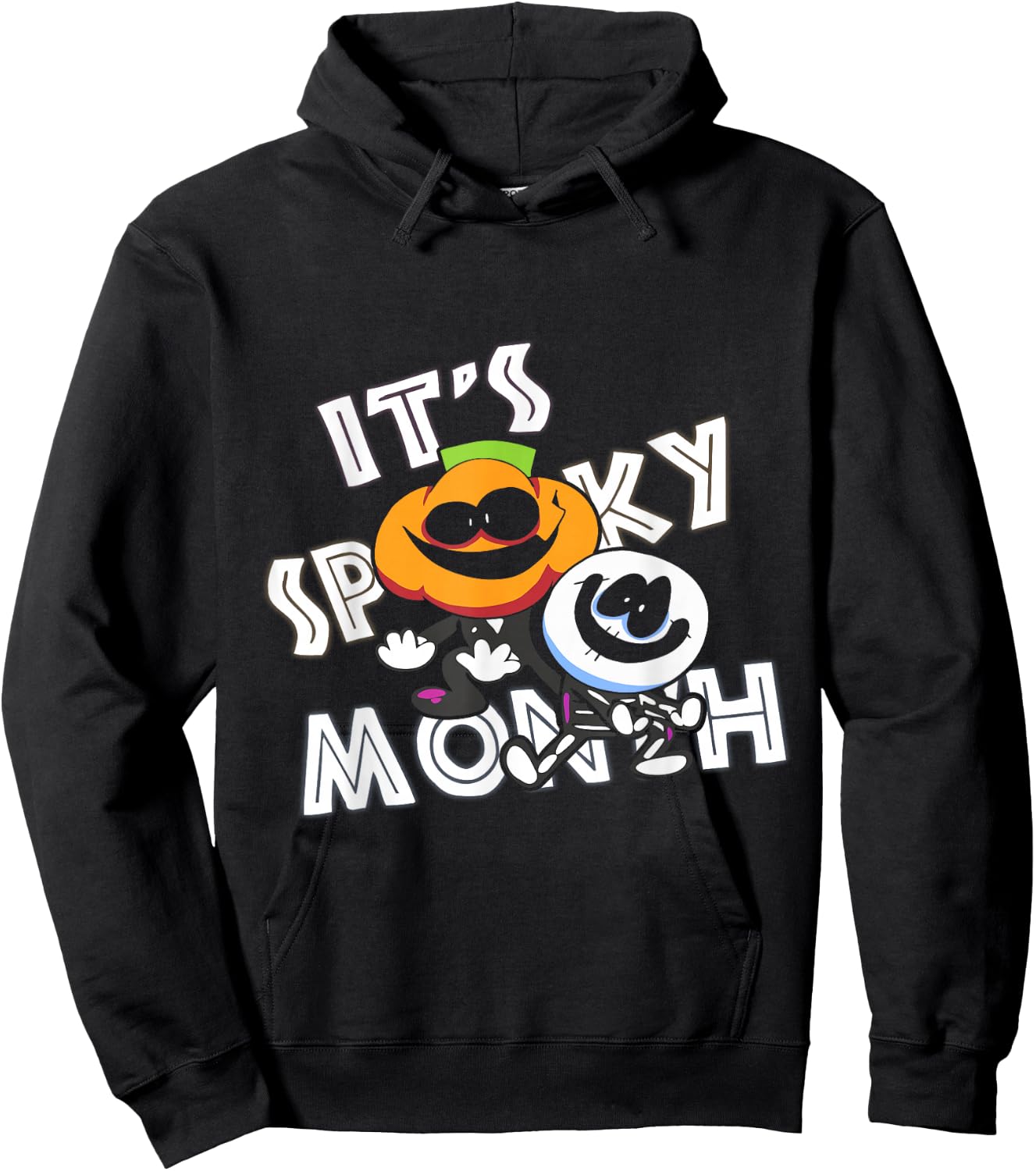 Retro Skid And Pump It's Spooky Month Hoodie - Hoodie | Black
