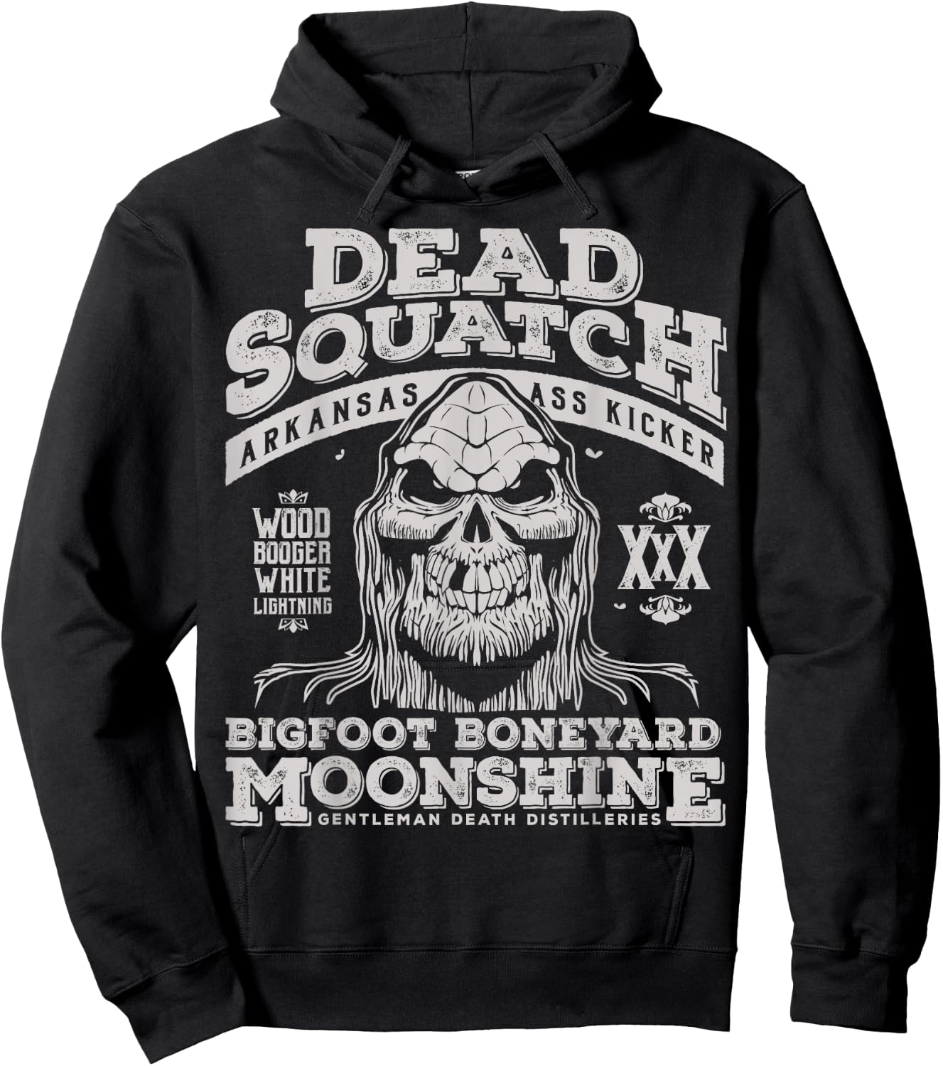Dead Squatch Big Foot Boneyard Moonshine Halloween Hoodie - Hoodie | Black