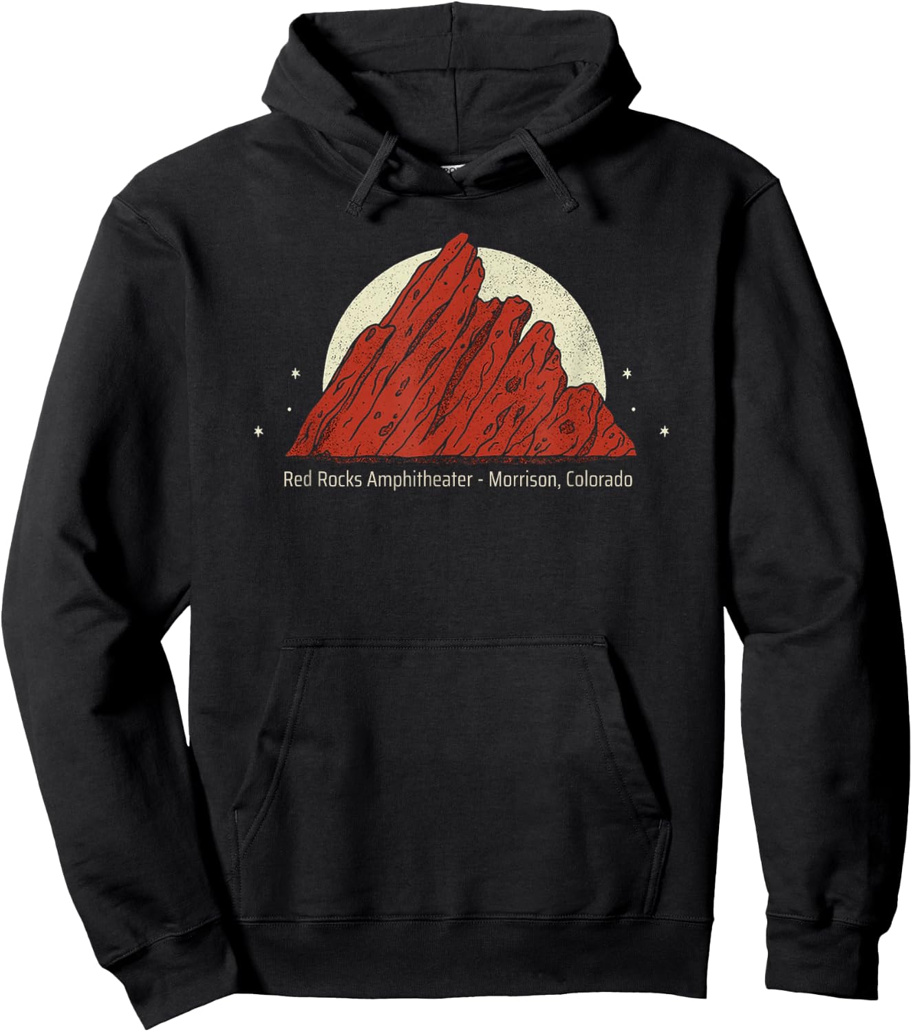 Red Rocks Amphitheater - Morrison Colorado Hoodie - Hoodie | Black