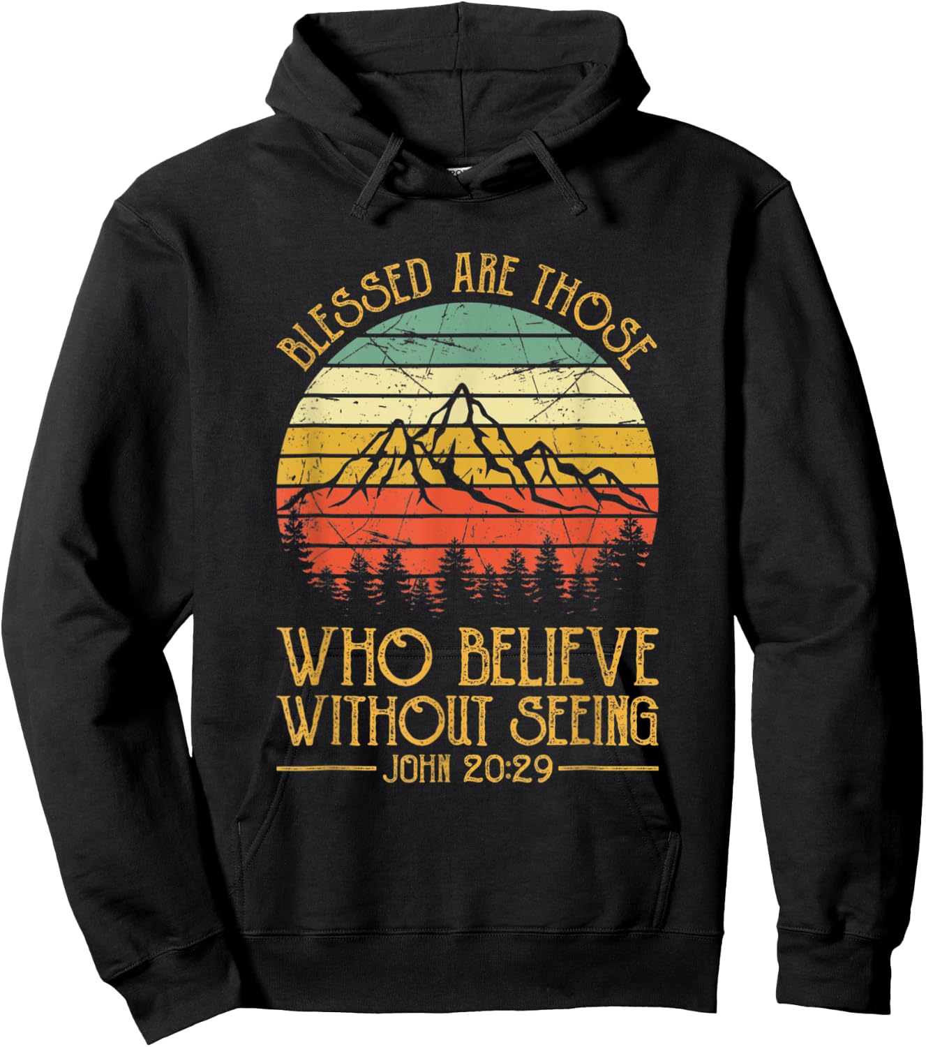 Blessed Are Those Who Believe Without Seeing Shirt Christian Hoodie - Hoodie | Black