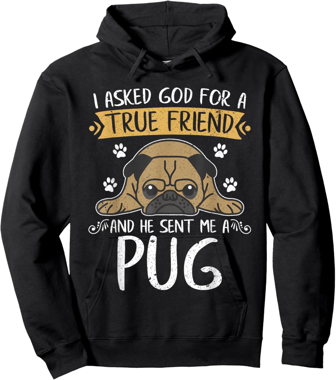 Pug Dog Lover Jesus Christ Prayer Gift Pug Women Kids Hoodie - Hoodie | Black