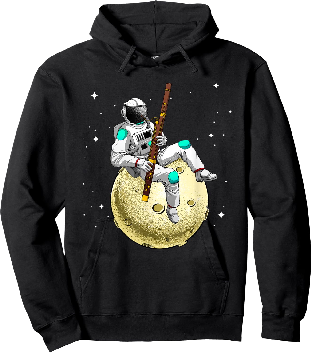Cool Bassoon Design Women Bassoonist Bassoon Player Hoodie - Hoodie | Black