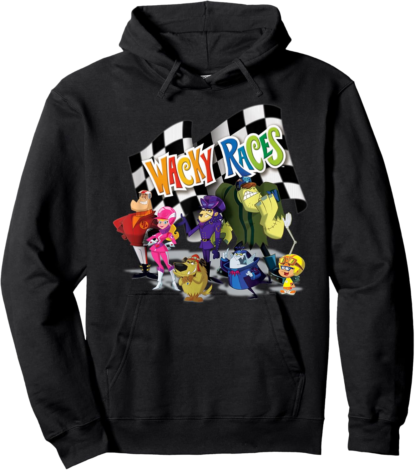 Wacky Races The Whole Crew of Racers Hoodie - Hoodie | Black