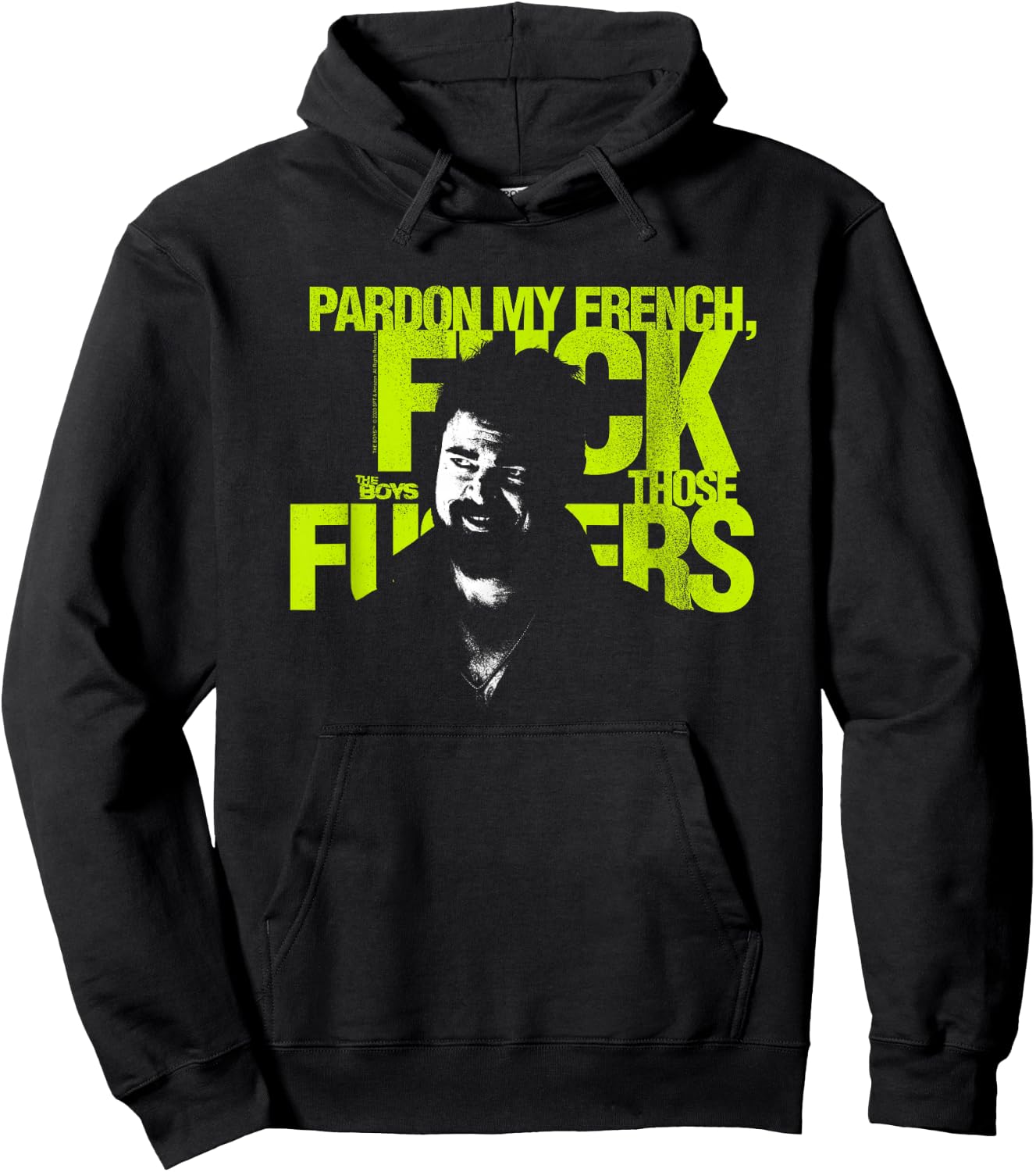 The Boys Pardon My French Superhero TV Show Hoodie - Hoodie | Black
