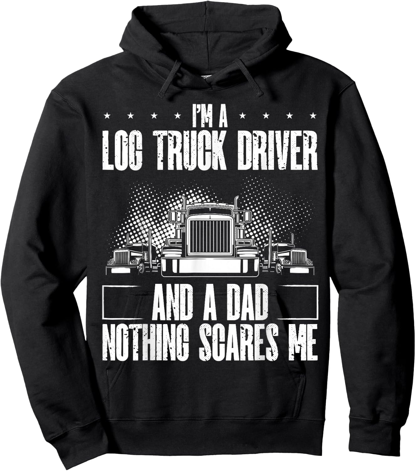 Log Truck Trucker Accessories for Driver Log Truck Lover Hoodie - Hoodie | Black