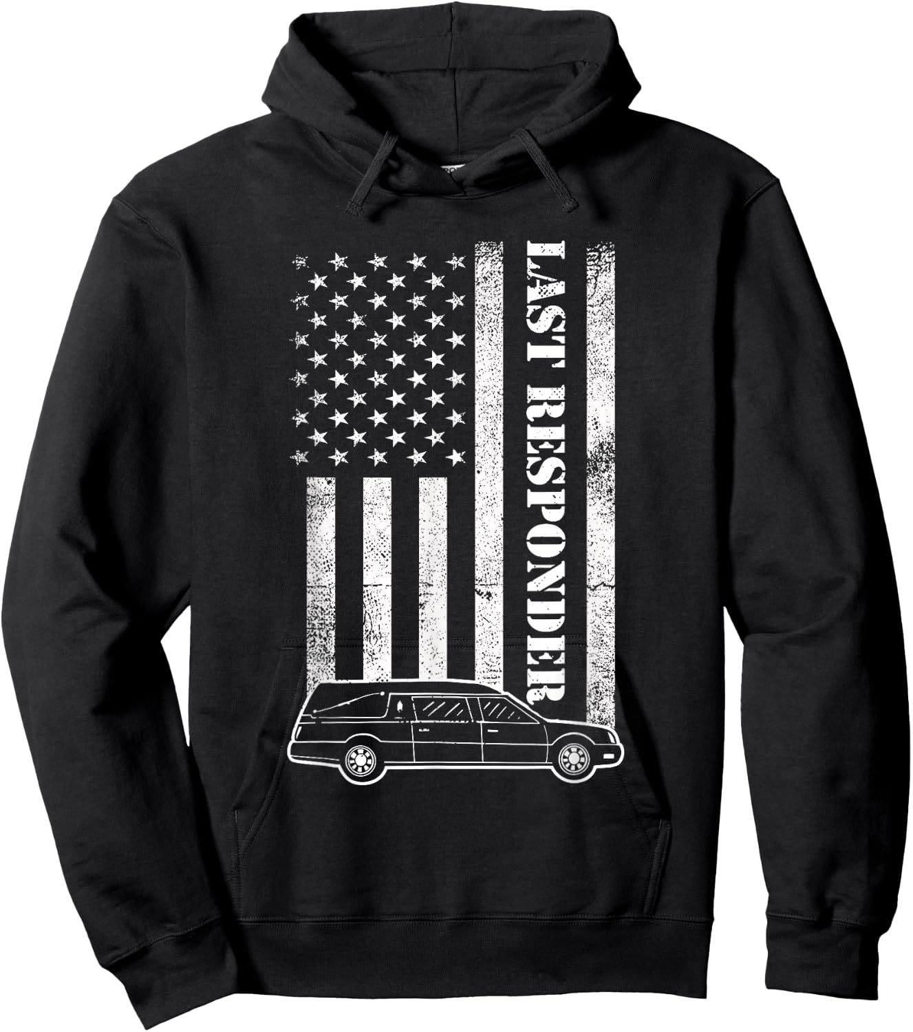 Last Responder Mortician Proud Funeral Director Crematory Hoodie - Hoodie | Black