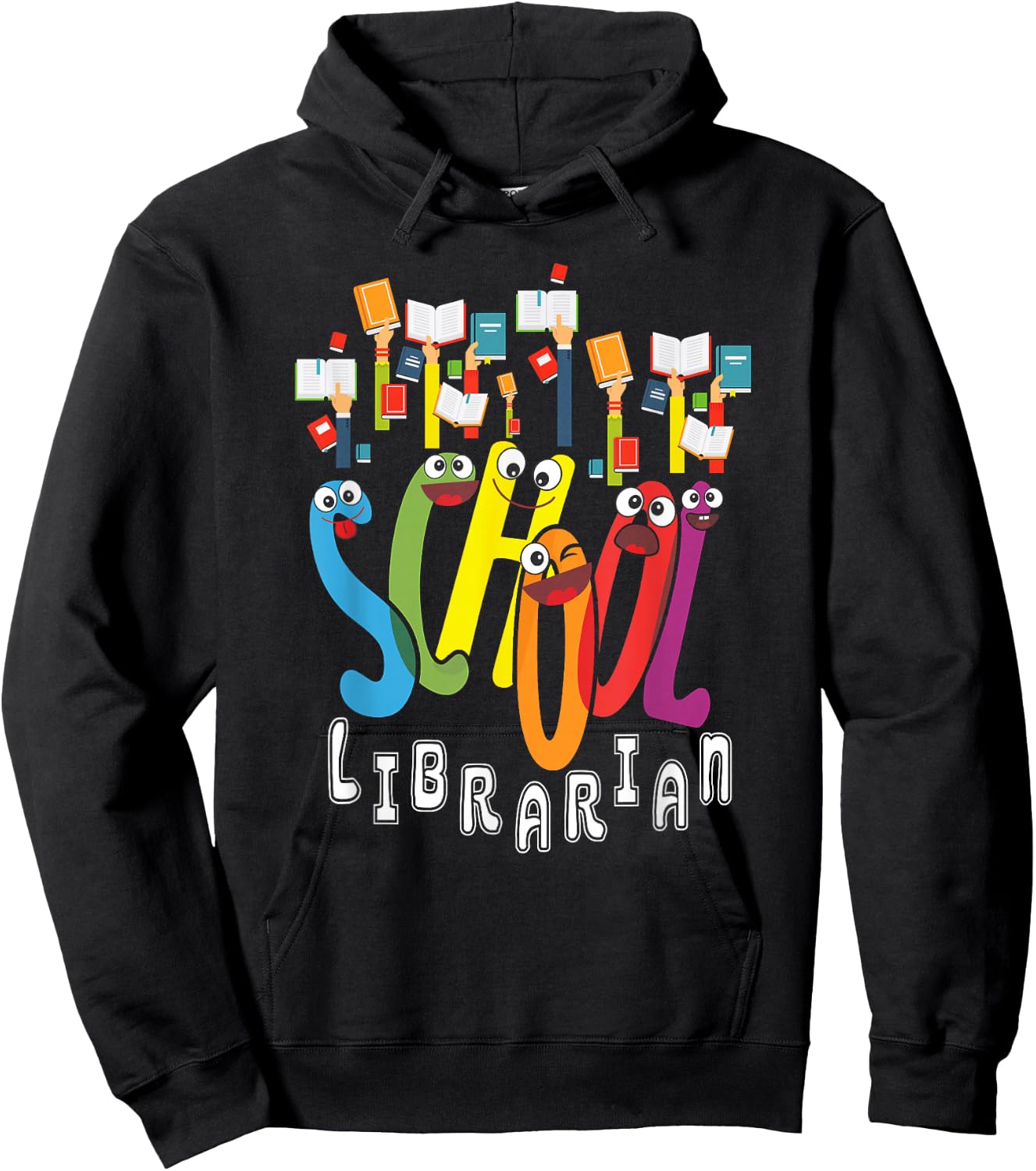 Elementary And Middle School Librarian Hoodie - Hoodie | Black