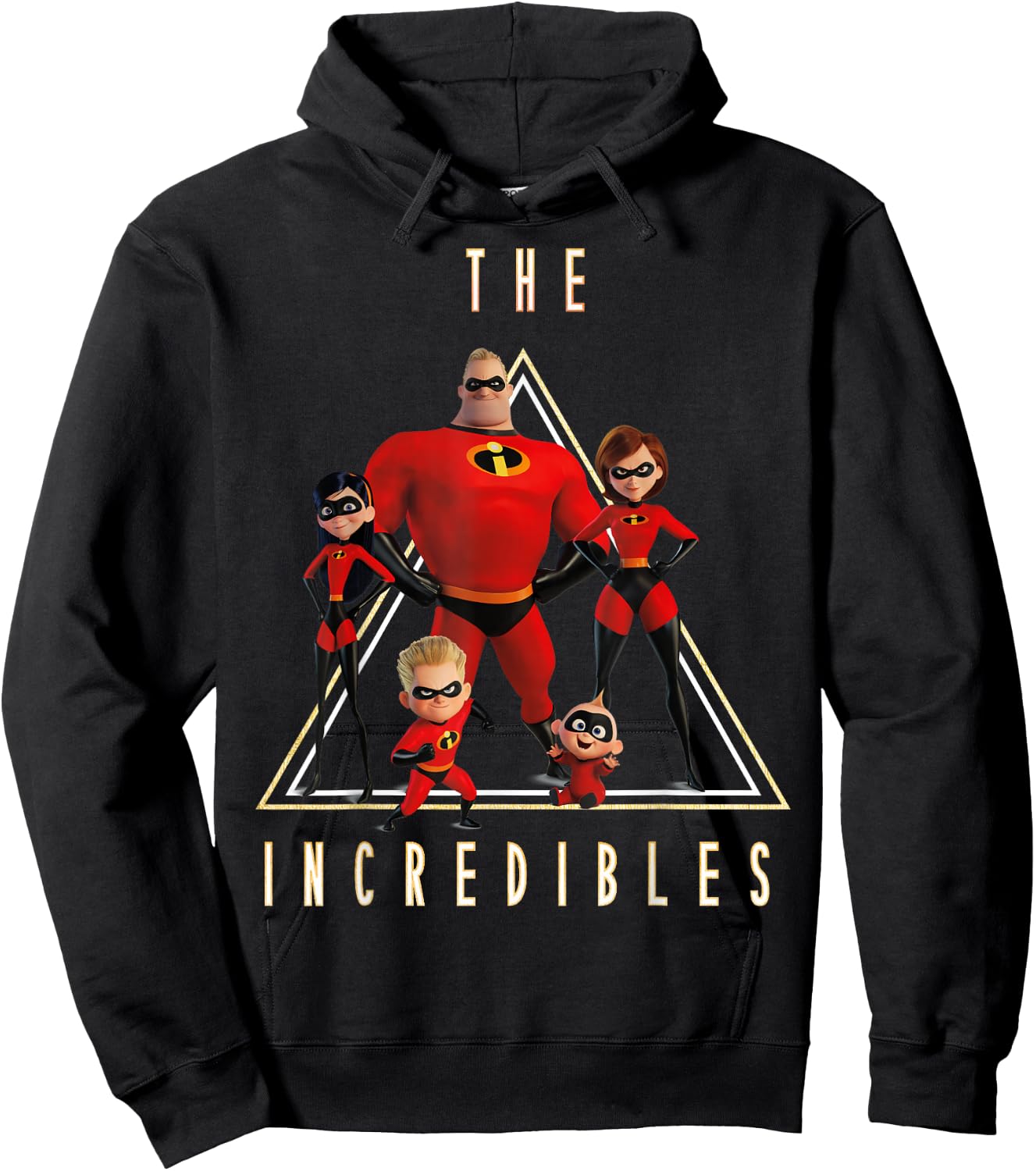 Disney Pixar Incredibles Classic Family Shot Graphic Hoodie - Hoodie | Black
