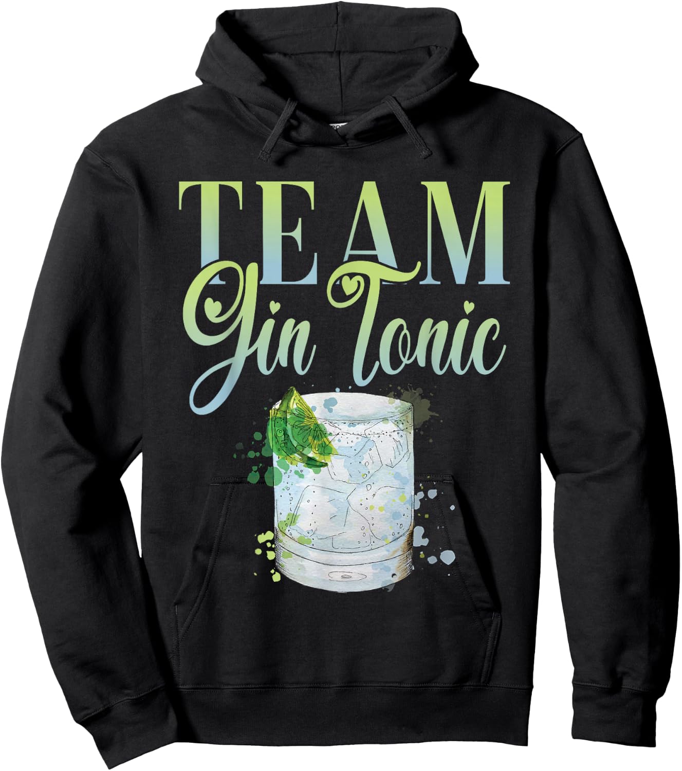 Hen Party Team Gin Tonic Cocktail for Bartender Hoodie - Hoodie | Black