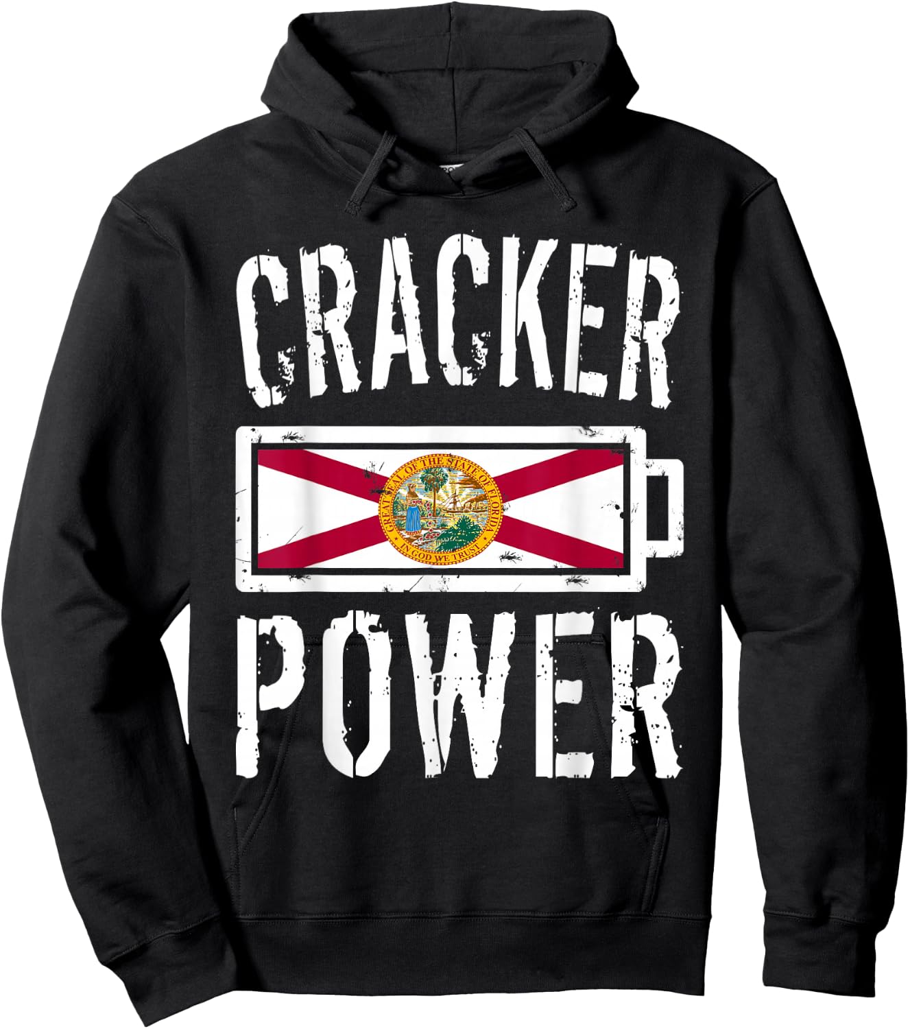 Florida Flag | Cracker Power Battery Proud Hoodie - Hoodie | Black