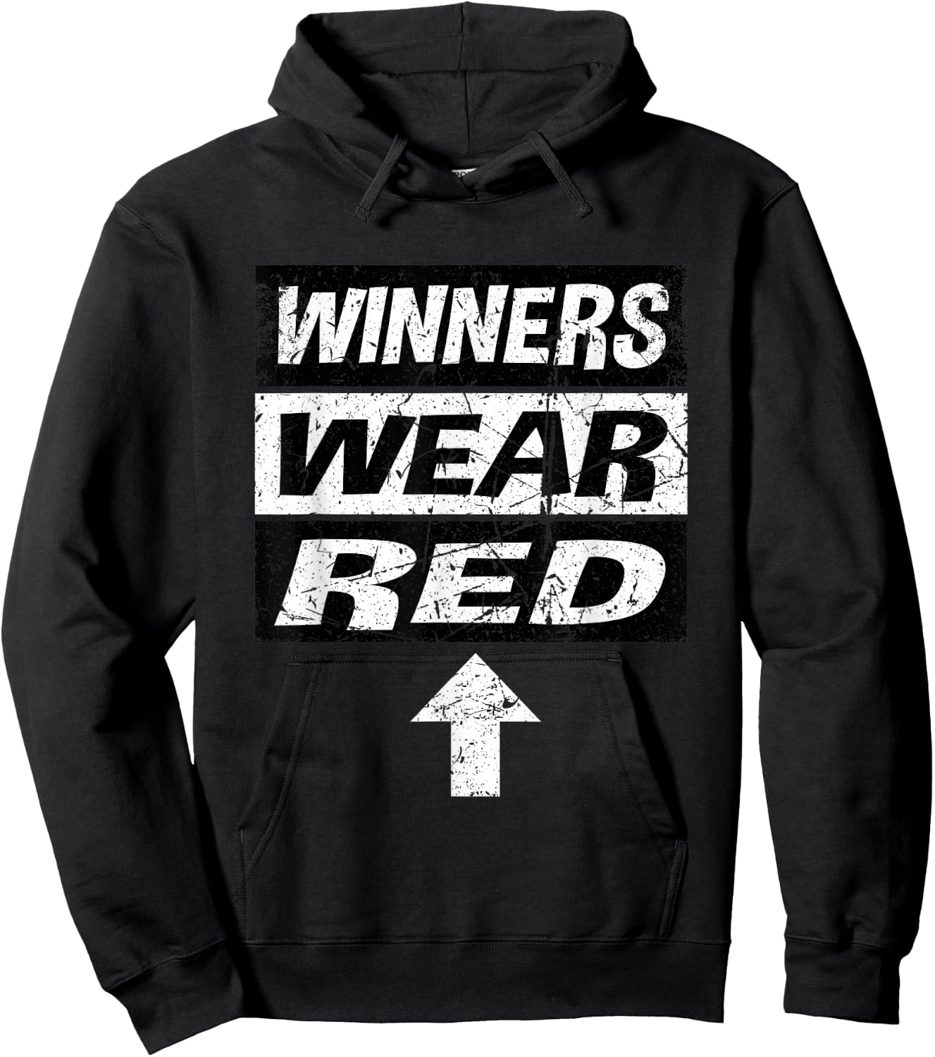 Retro Winners Wear Red Team Spirit Week Shirt Game Hoodie - Hoodie | Black