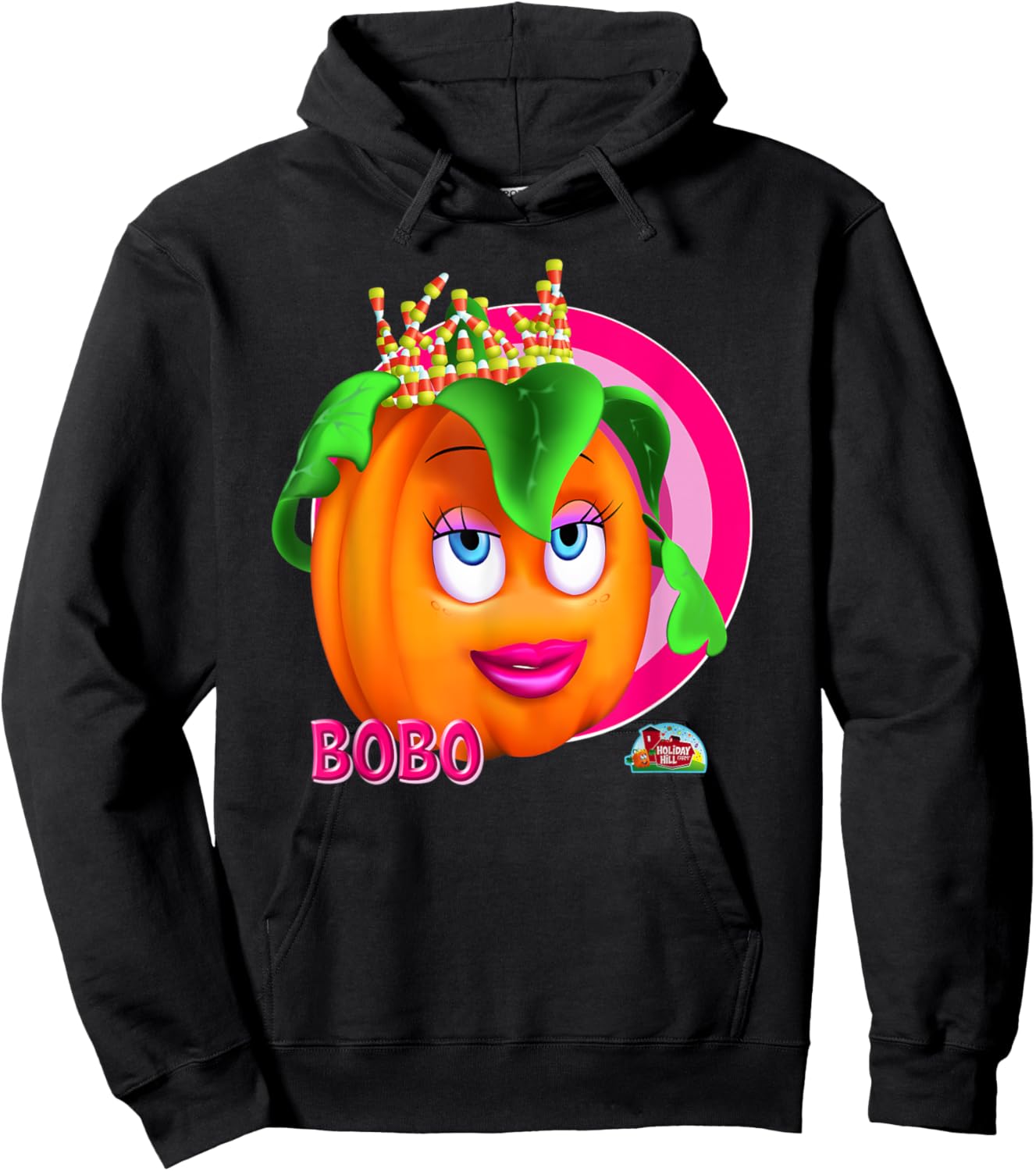 Spookley the Square Pumpkin Bobo Character Hoodie - Hoodie | Black